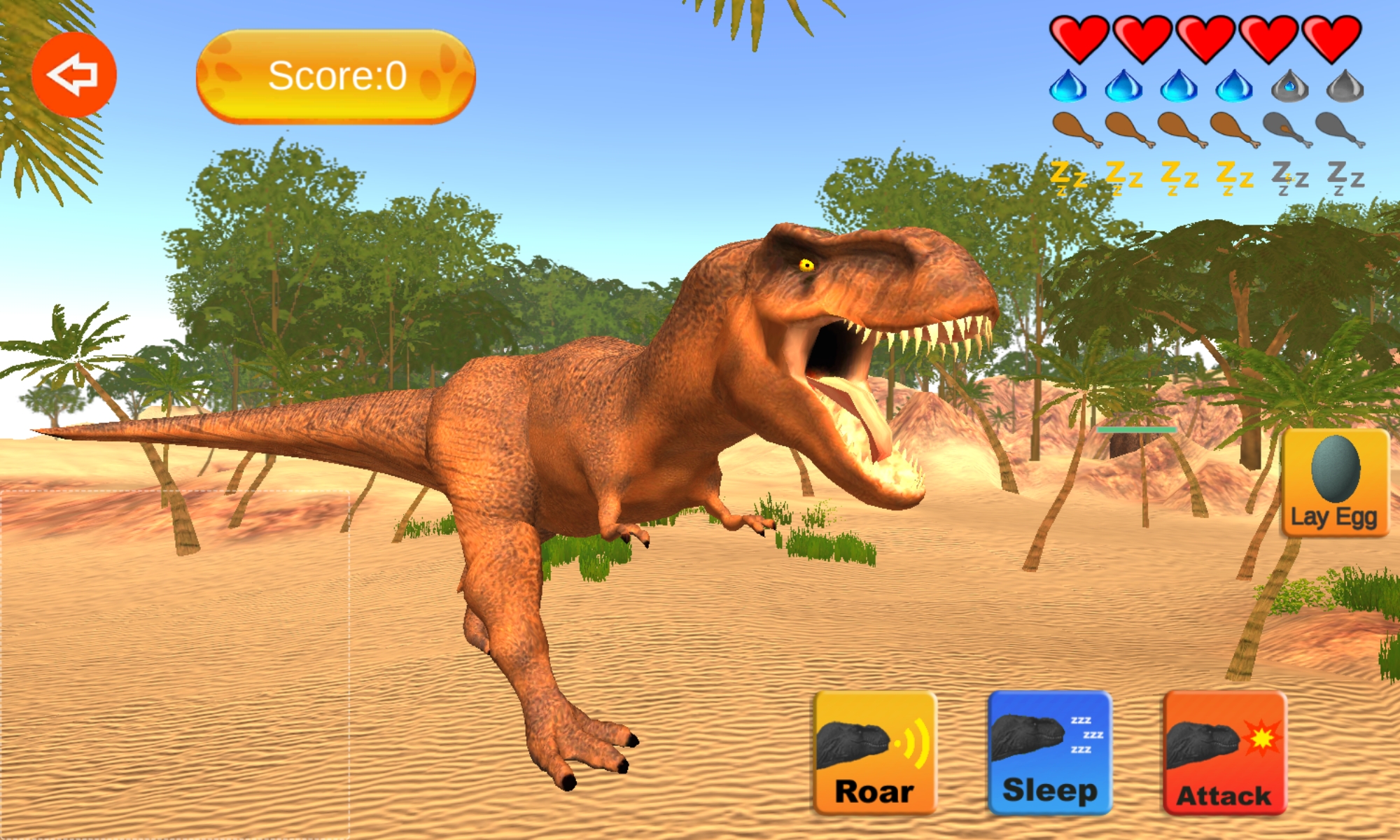 اسکرین شات 2 بازی Dinosaur Sim