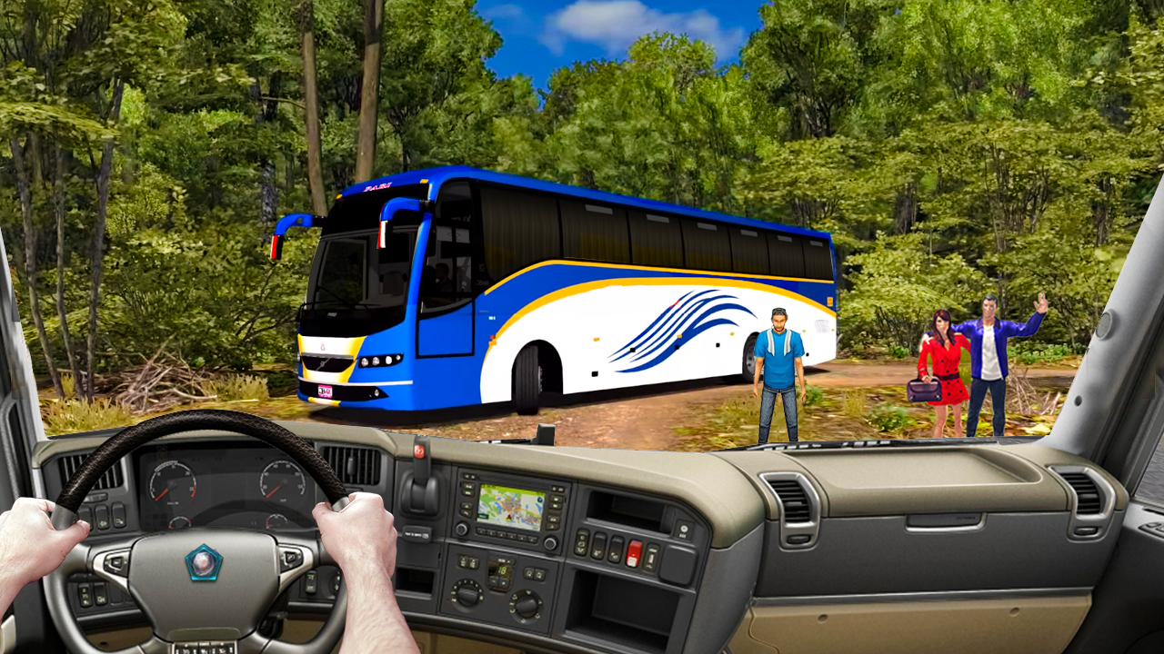 اسکرین شات 2 برنامه Hill Coach Bus Simulator 2023