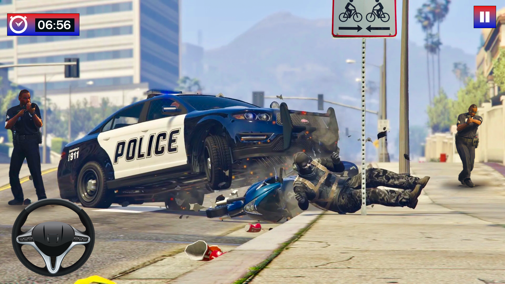 اسکرین شات 4 بازی Offroad Police Car Chase Game
