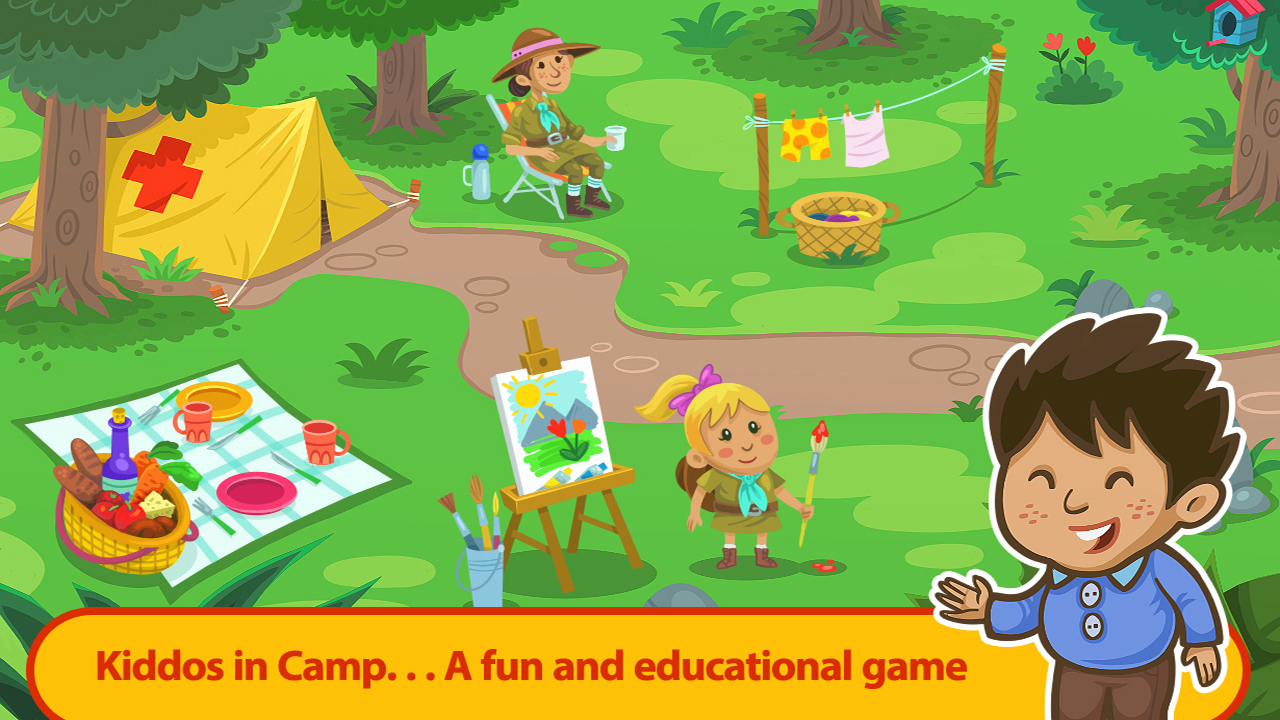 اسکرین شات 1 بازی Kiddos in Camp