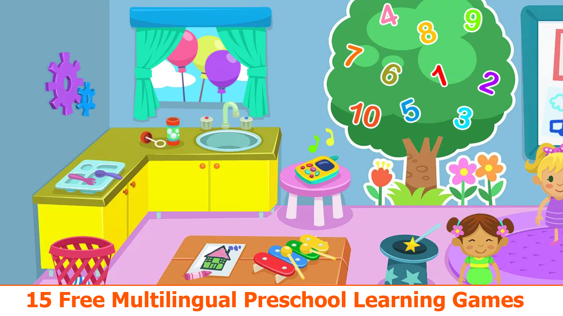 اسکرین شات 1 بازی Kiddos in Kindergarten
