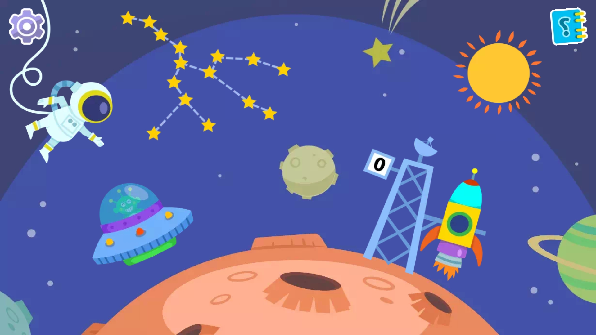 اسکرین شات 1 بازی Kiddos in Space - Kids Games