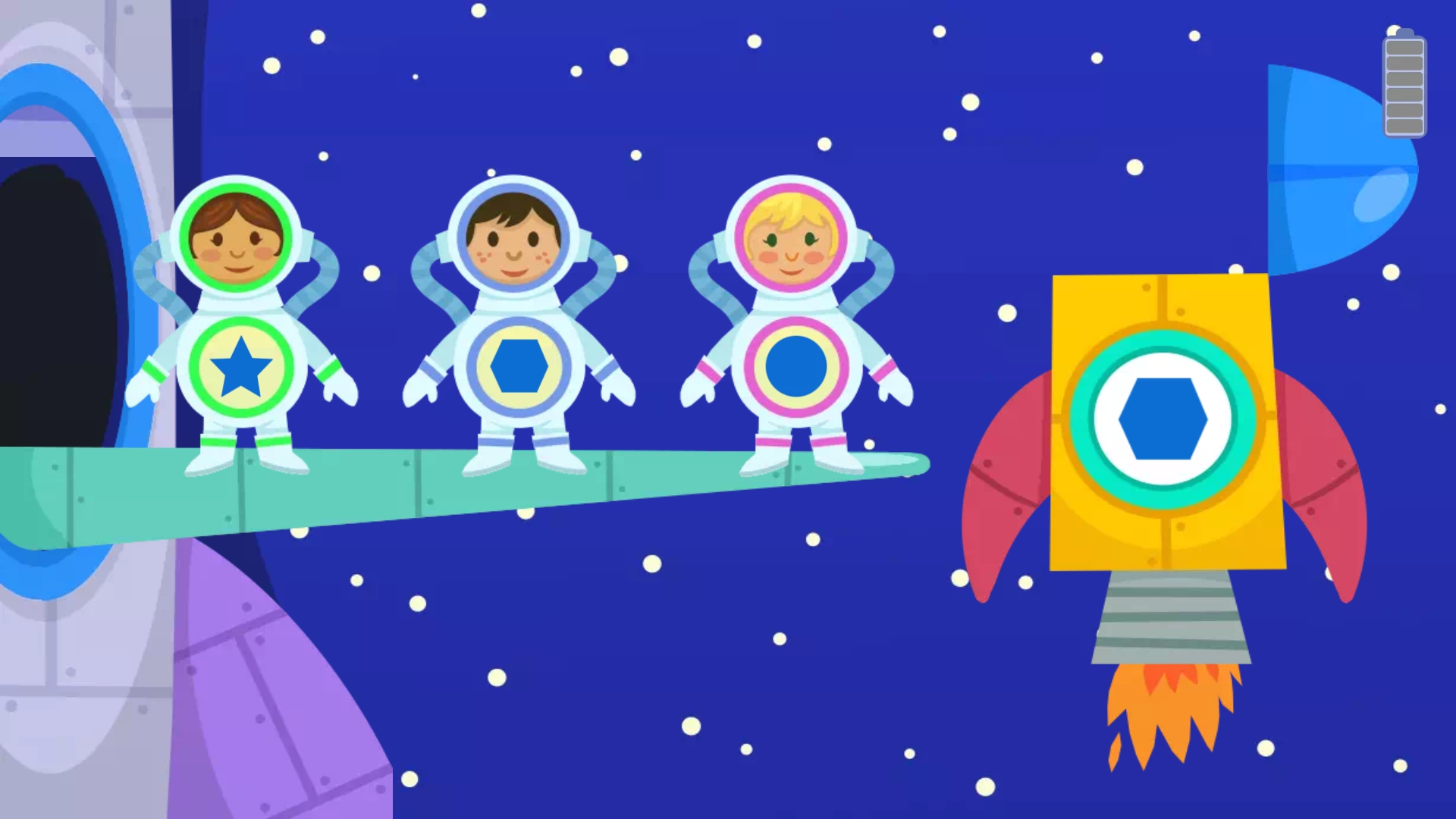 اسکرین شات 4 بازی Kiddos in Space - Kids Games