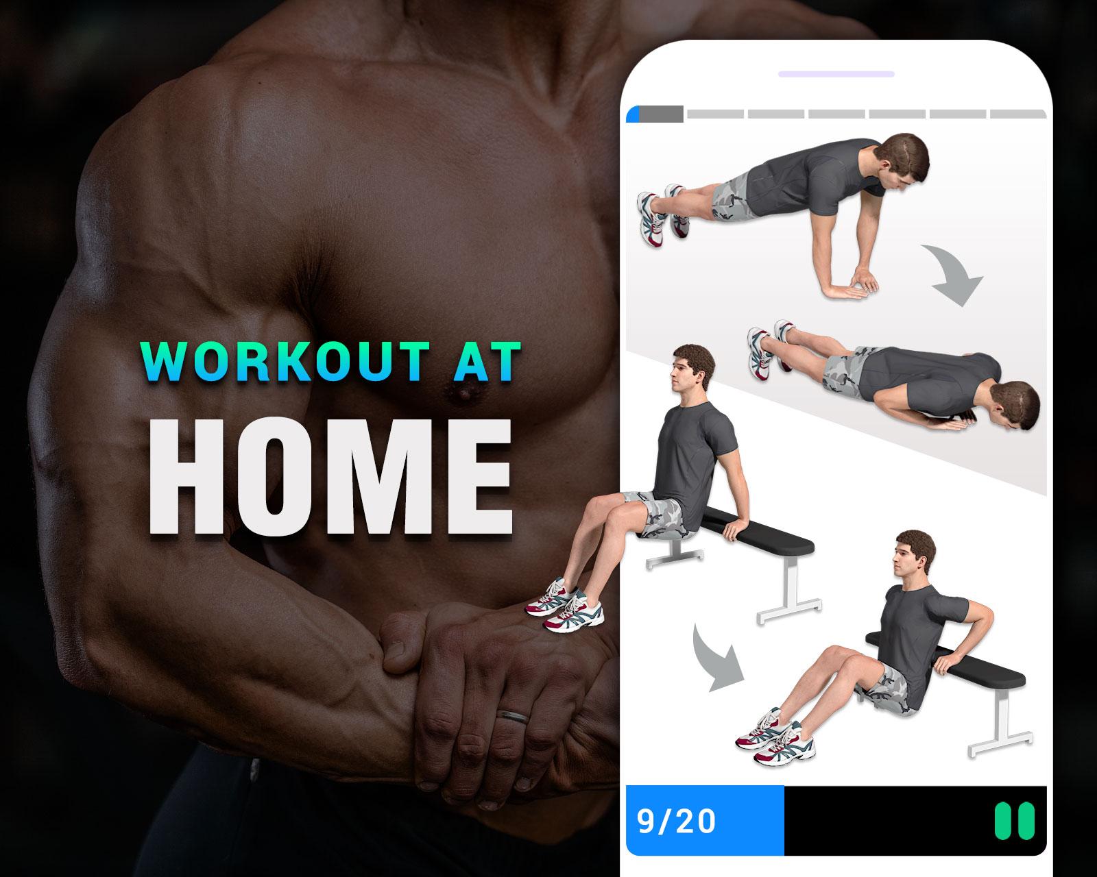 اسکرین شات 3 برنامه Arm Workout - Biceps at Home