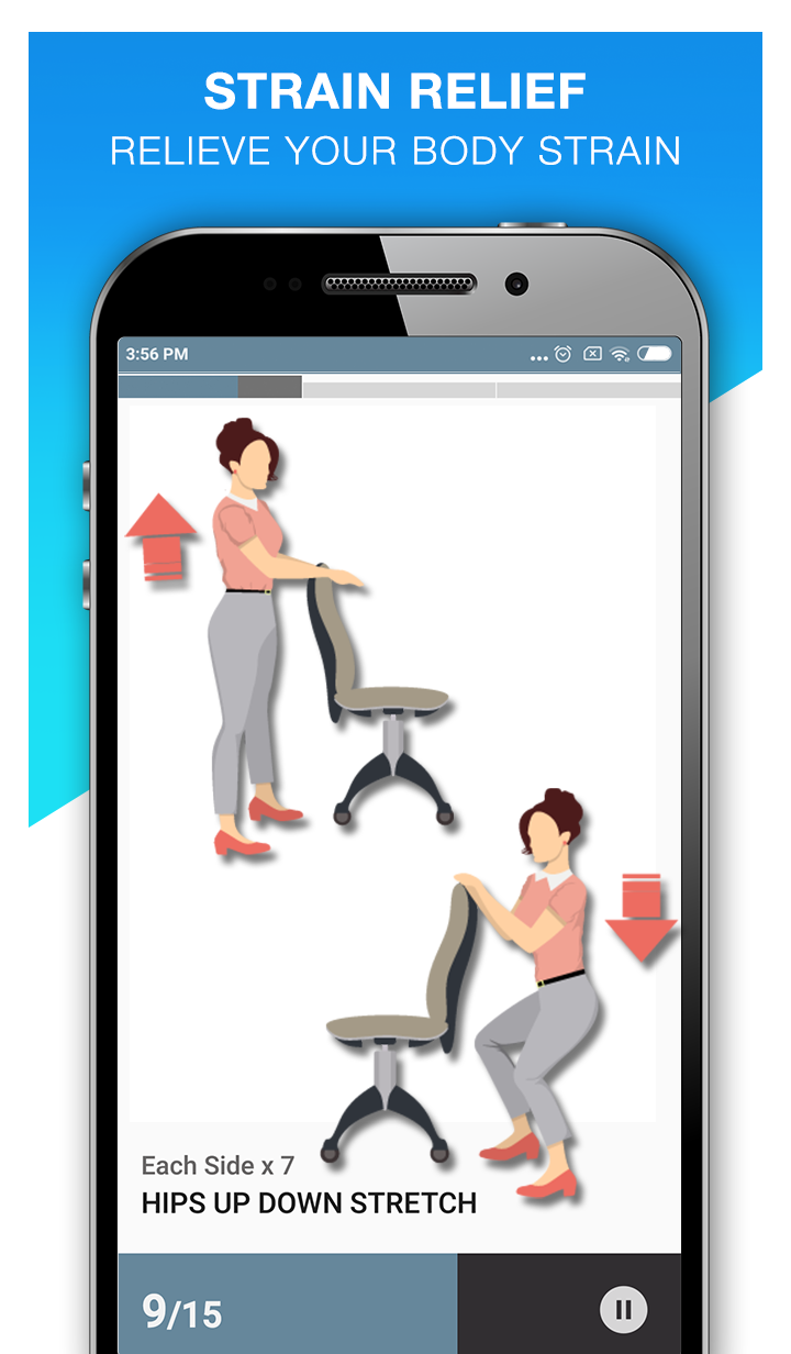 اسکرین شات 6 برنامه Office Workout Exercises