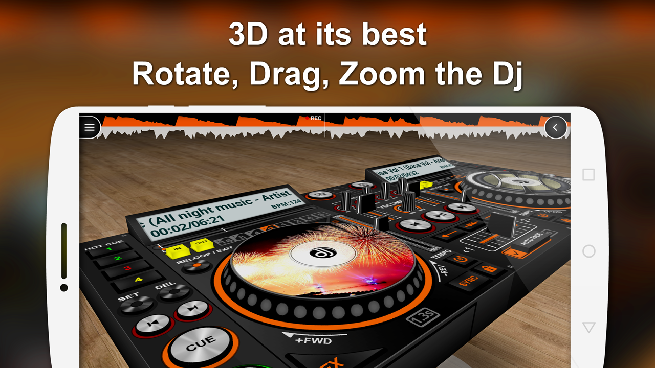اسکرین شات 1 برنامه DiscDj 3D Music Player - 3D Dj