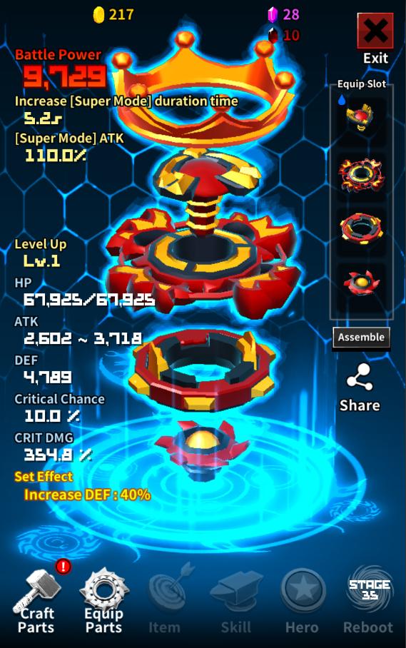 اسکرین شات بازی Super God Blade : Spin the Ultimate Top! 2