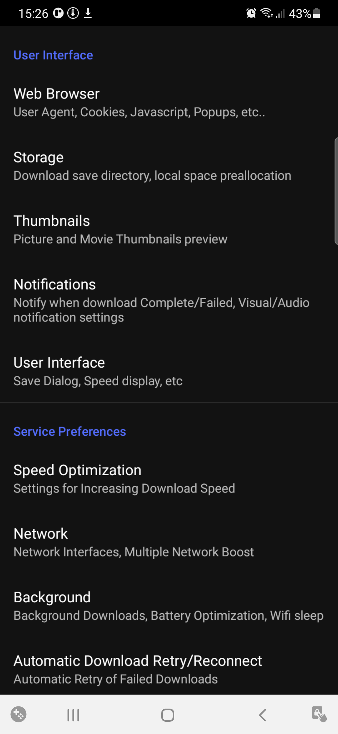 اسکرین شات 5 برنامه Turbo Download Manager