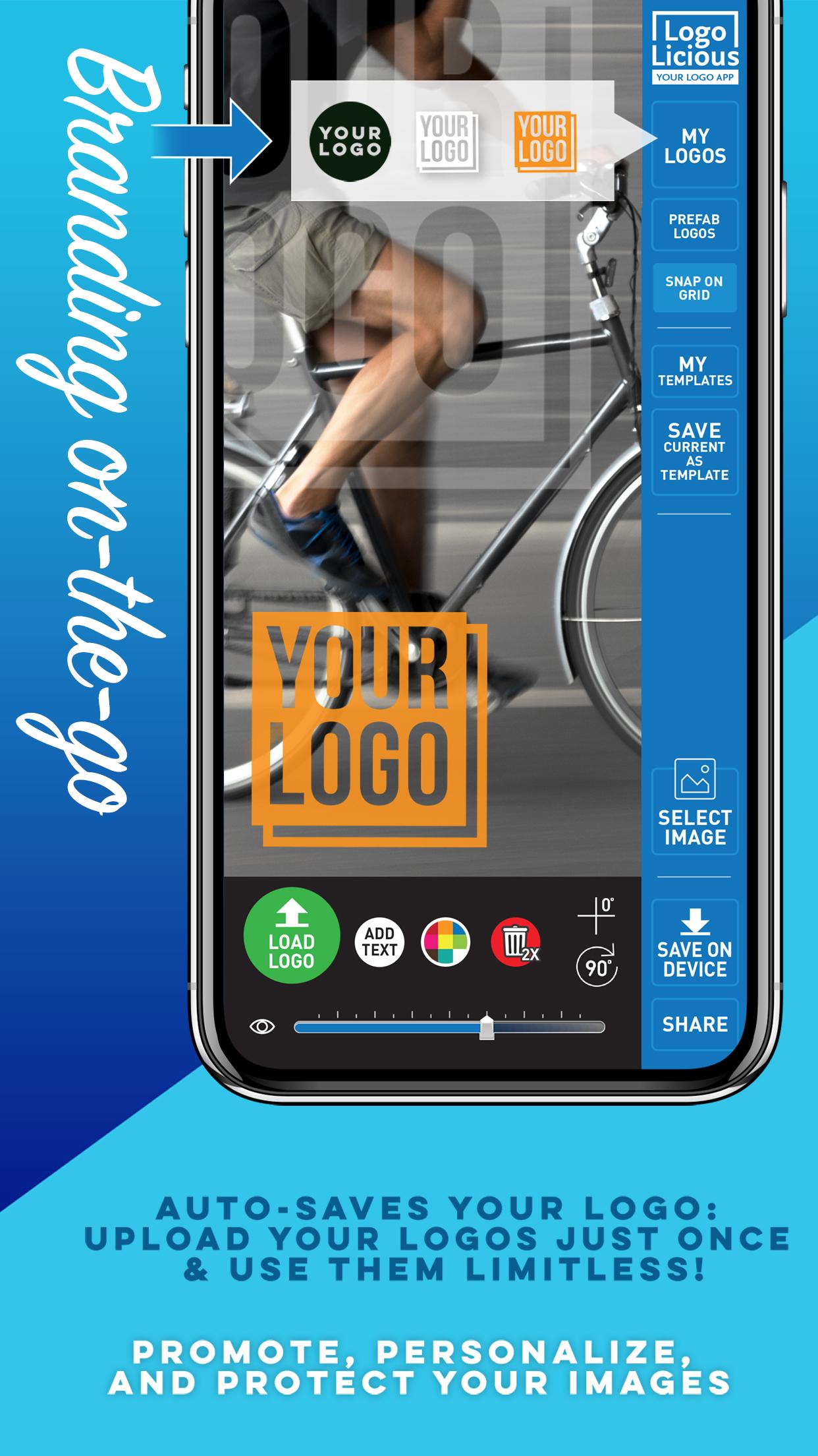 اسکرین شات 6 برنامه LogoLicious Add Your Logo App