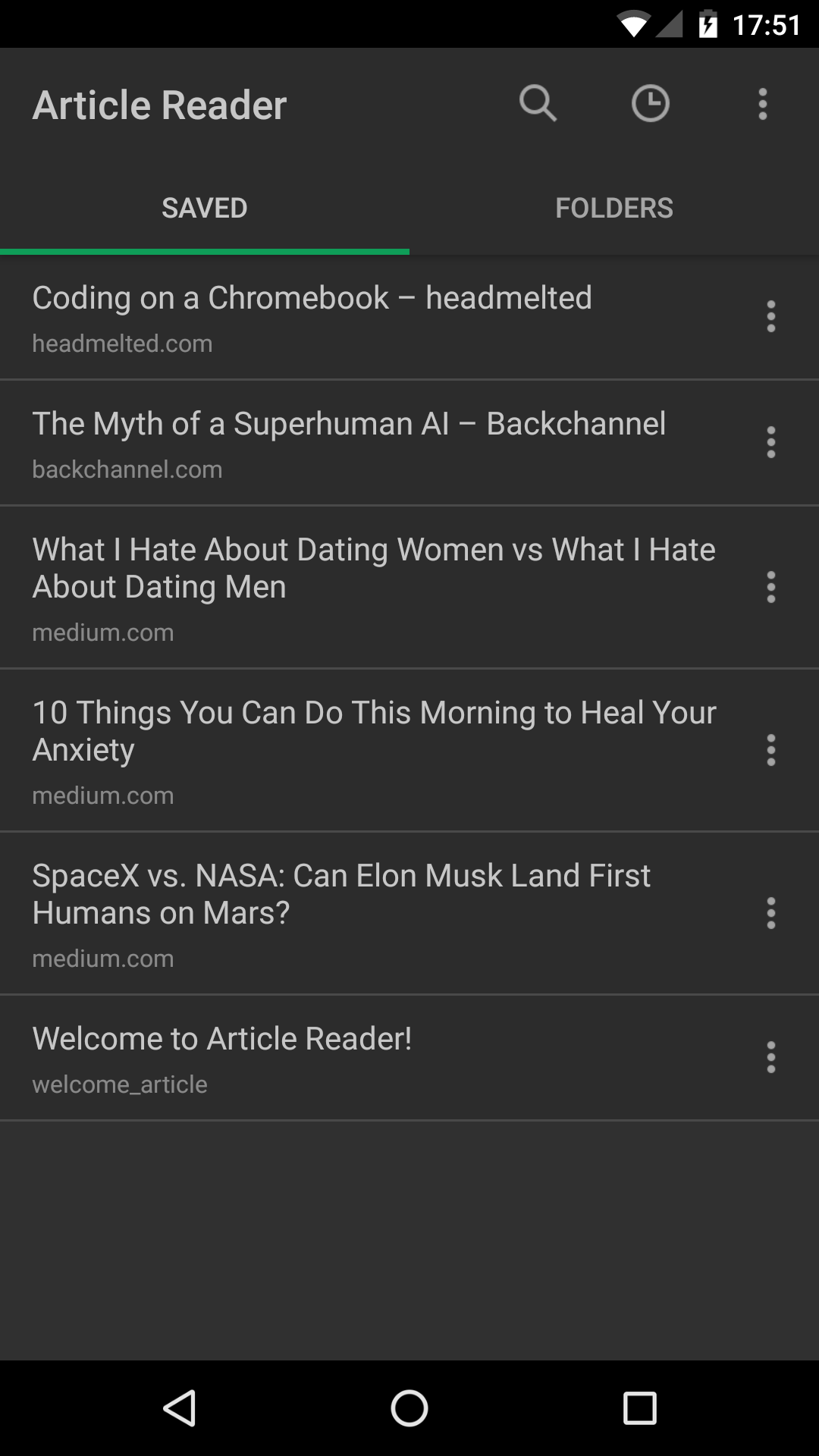 اسکرین شات 4 برنامه Article Reader Offline