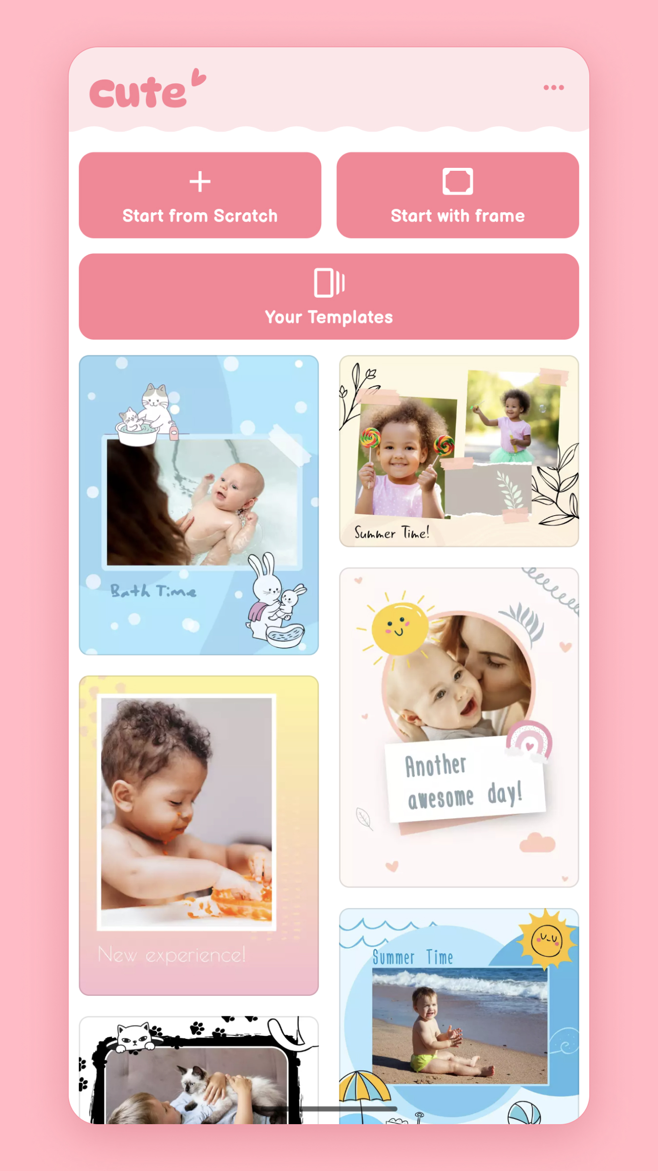 اسکرین شات 1 برنامه Baby Photo Editor: Frames