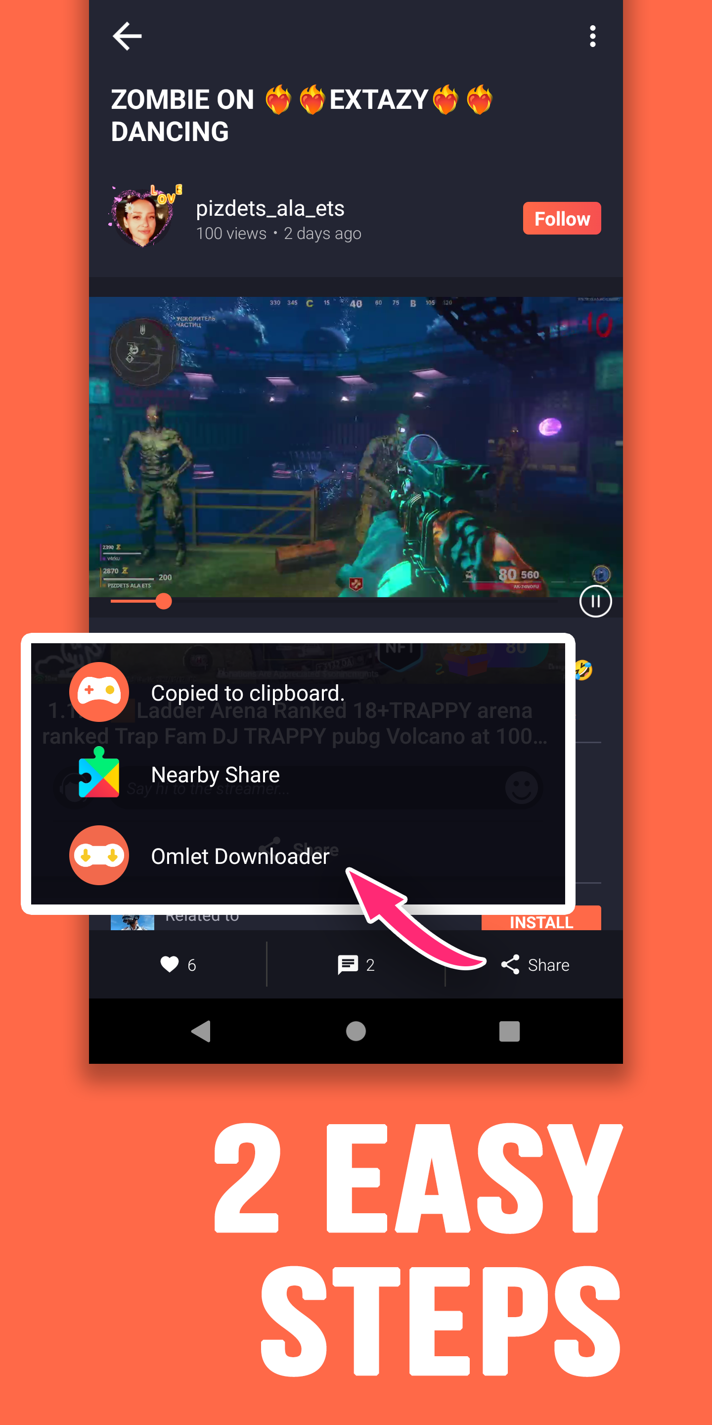 اسکرین شات 2 برنامه Ommer: Moment Video Downloader