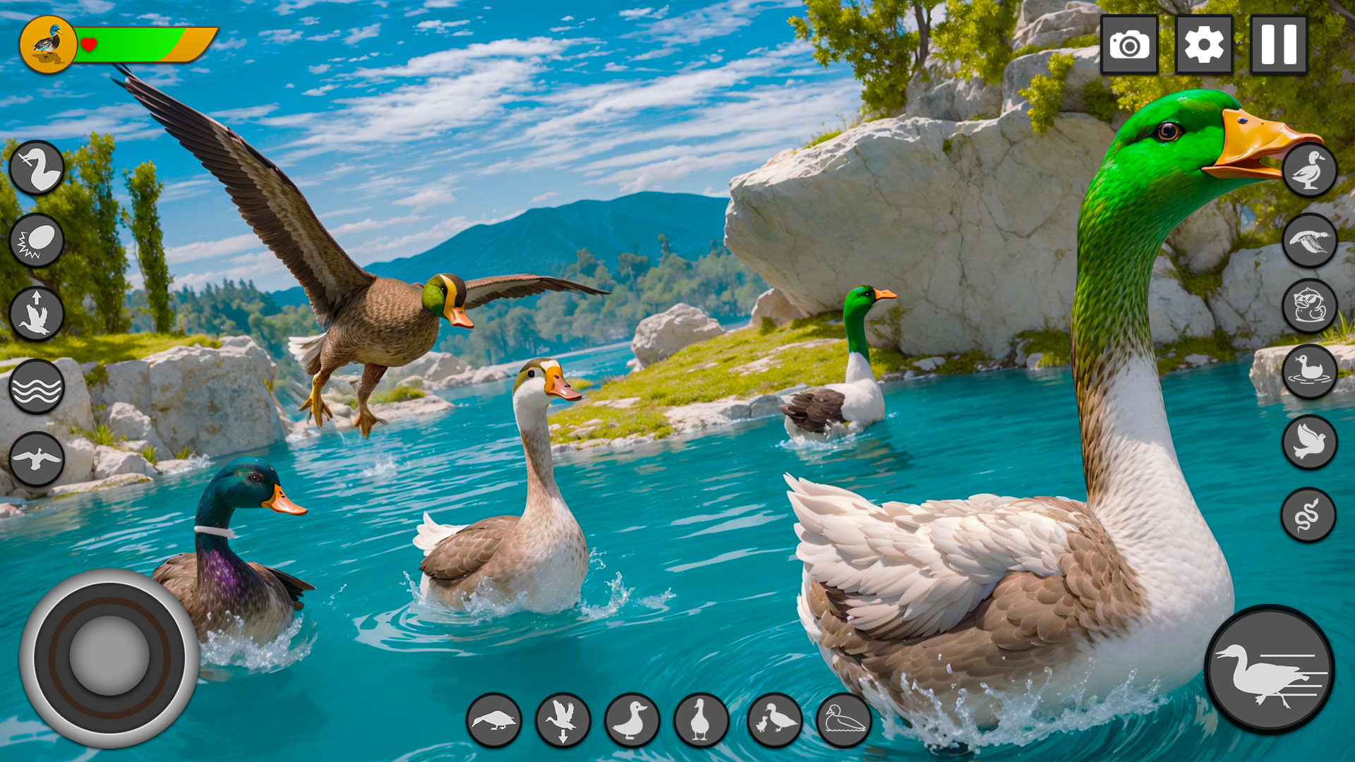 اسکرین شات 3 بازی Virtual Duck Family Game 3D