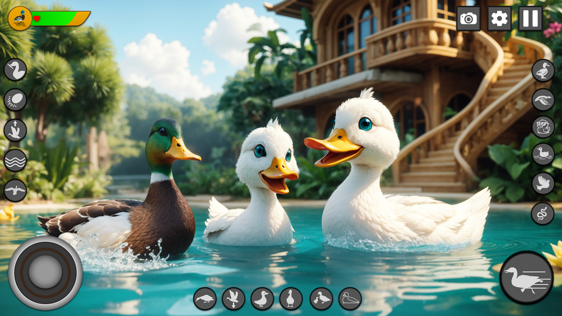 اسکرین شات 2 بازی Virtual Duck Family Game 3D