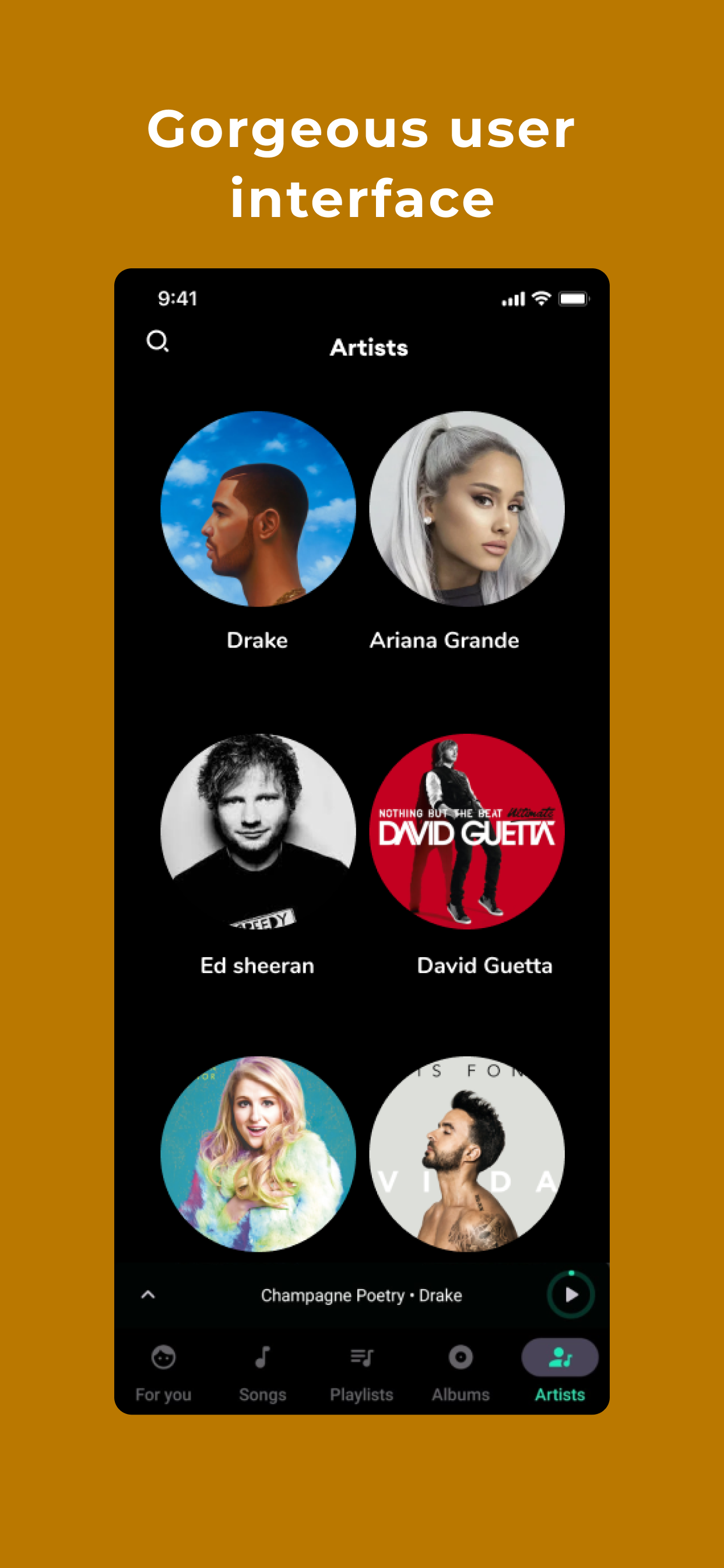 اسکرین شات 4 برنامه One Music Player