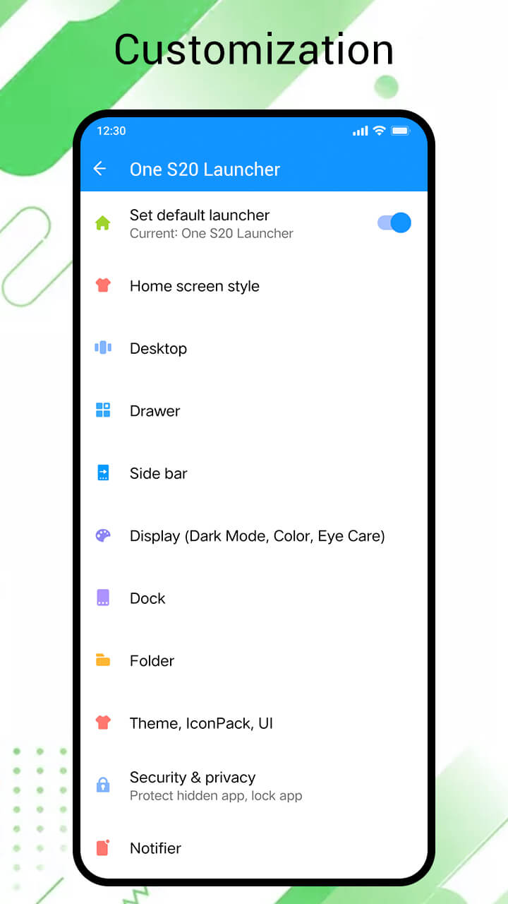 اسکرین شات 8 برنامه One S25 Launcher - S25 One Ui