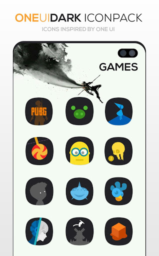 اسکرین شات 6 برنامه ONE UI DARK Icon Pack : S10