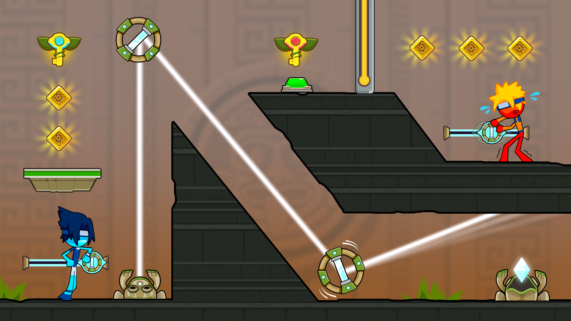 اسکرین شات 4 بازی Fire and Water Stickman 2