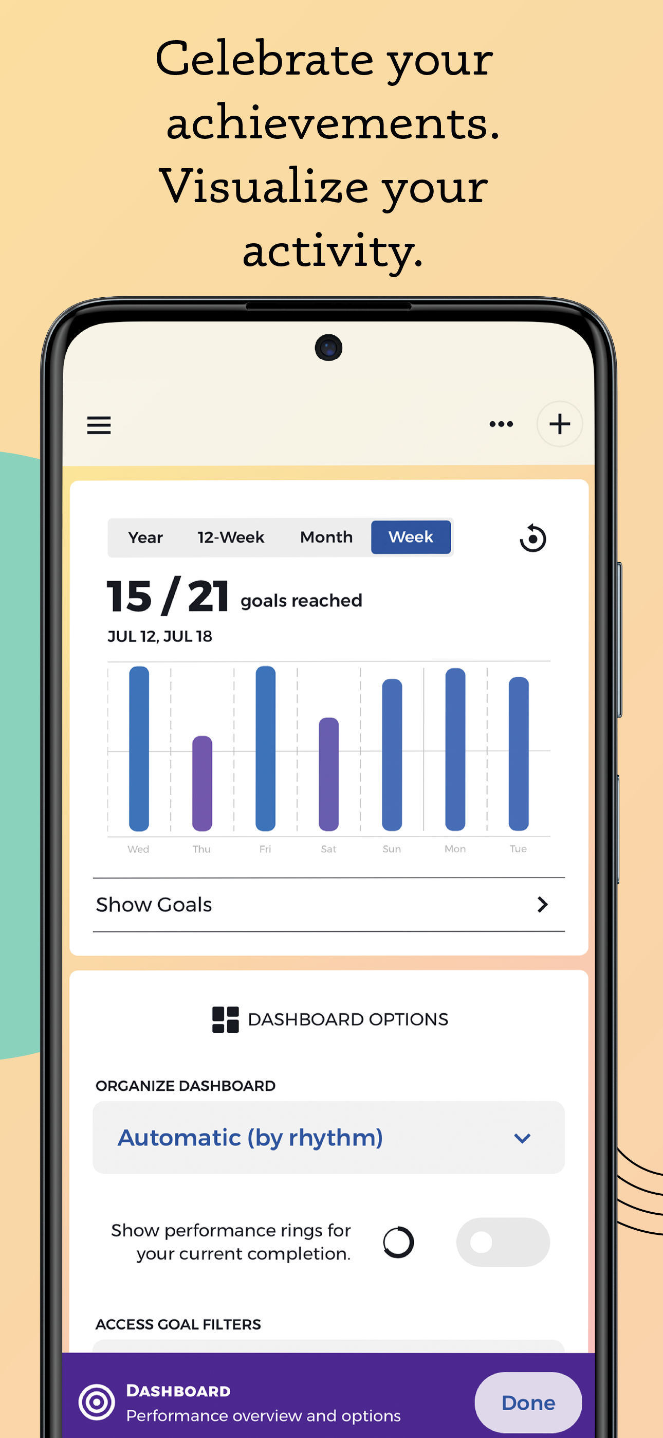 اسکرین شات 3 برنامه Habit Tracker - Goalify