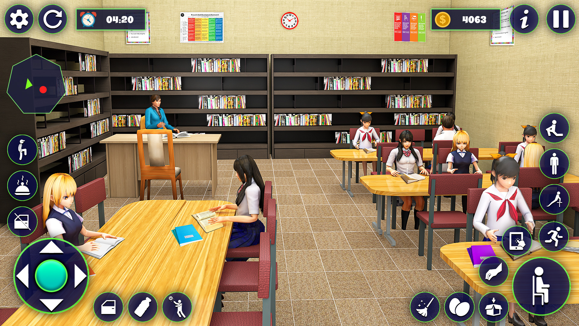 اسکرین شات 1 بازی School Girl Life Simulator 3d