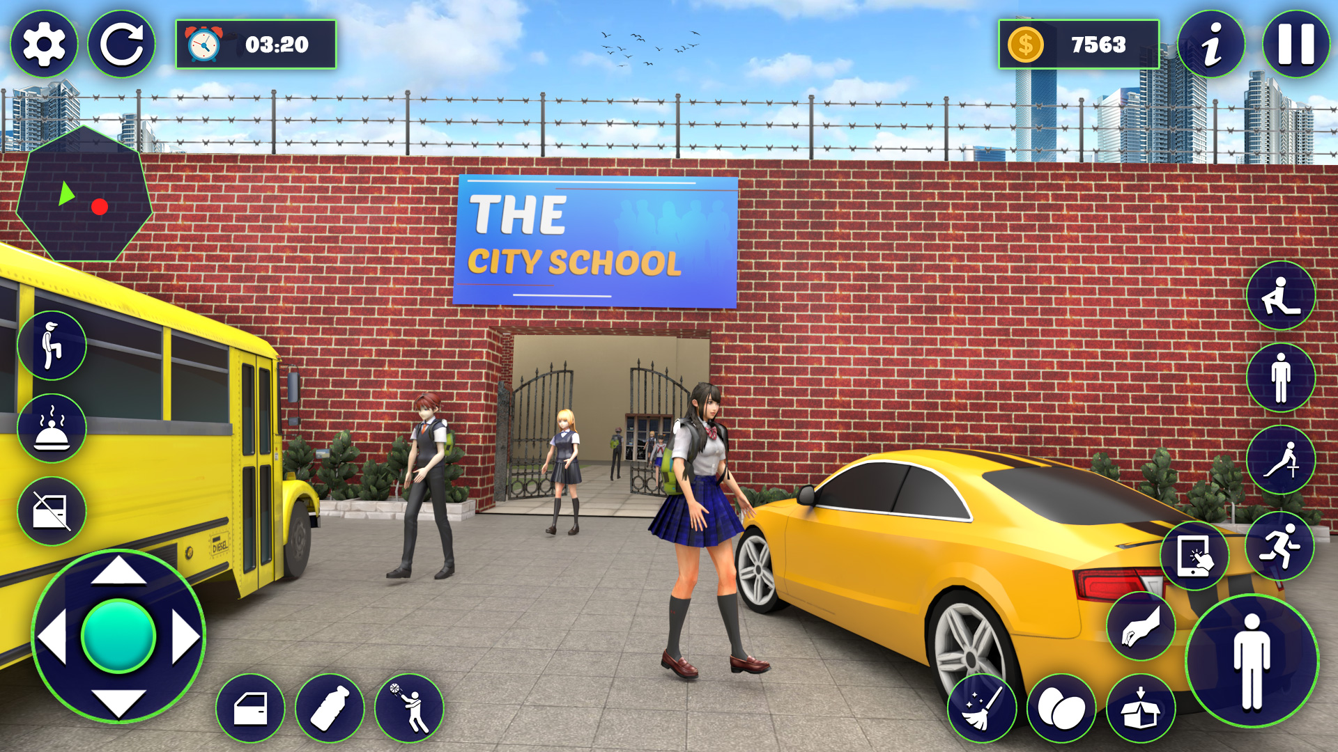 اسکرین شات 4 بازی School Girl Life Simulator 3D