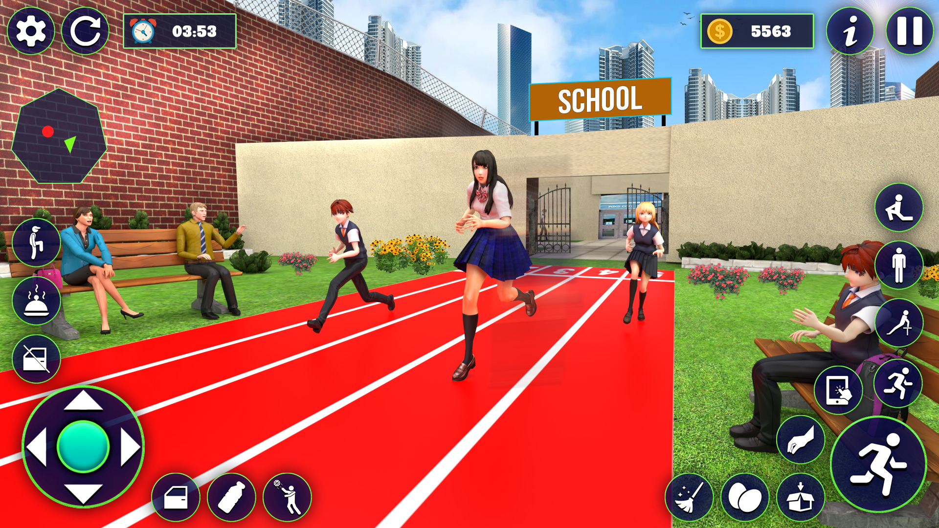 اسکرین شات 3 بازی School Girl Life Simulator 3D