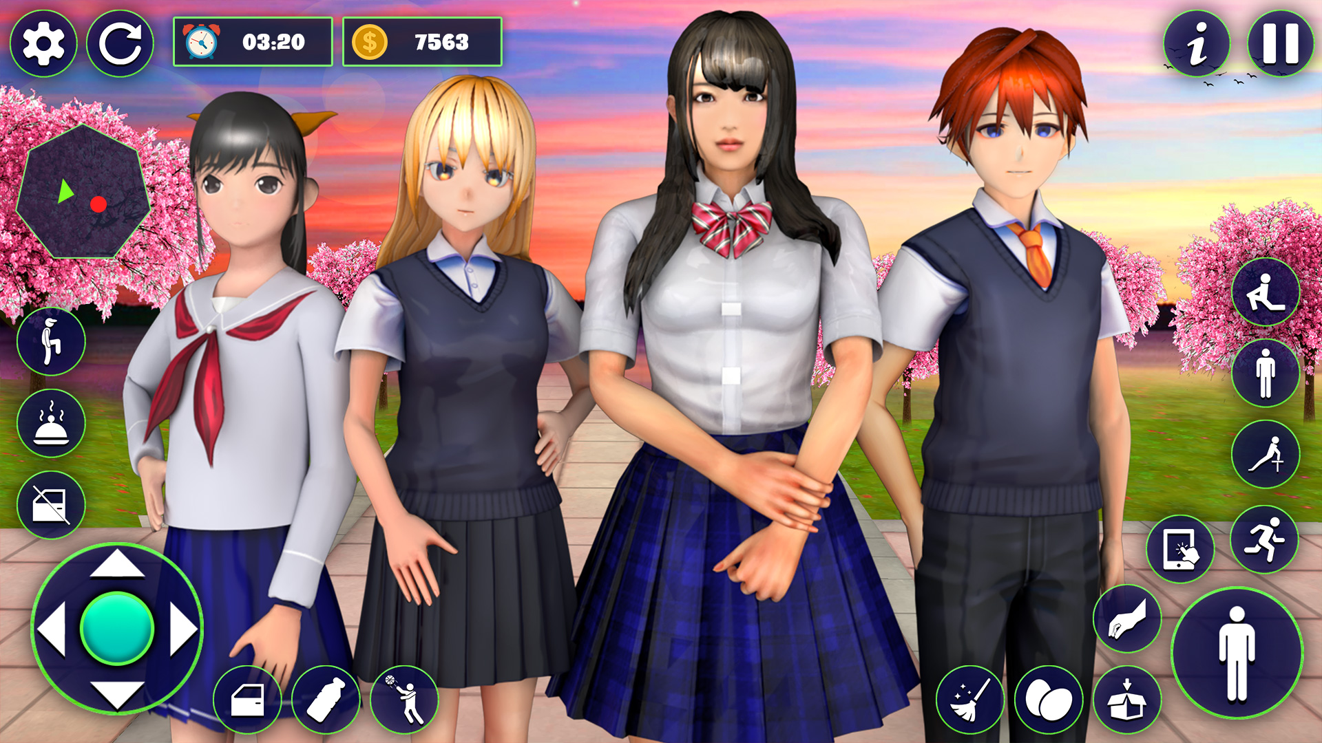 اسکرین شات 5 بازی School Girl Life Simulator 3D