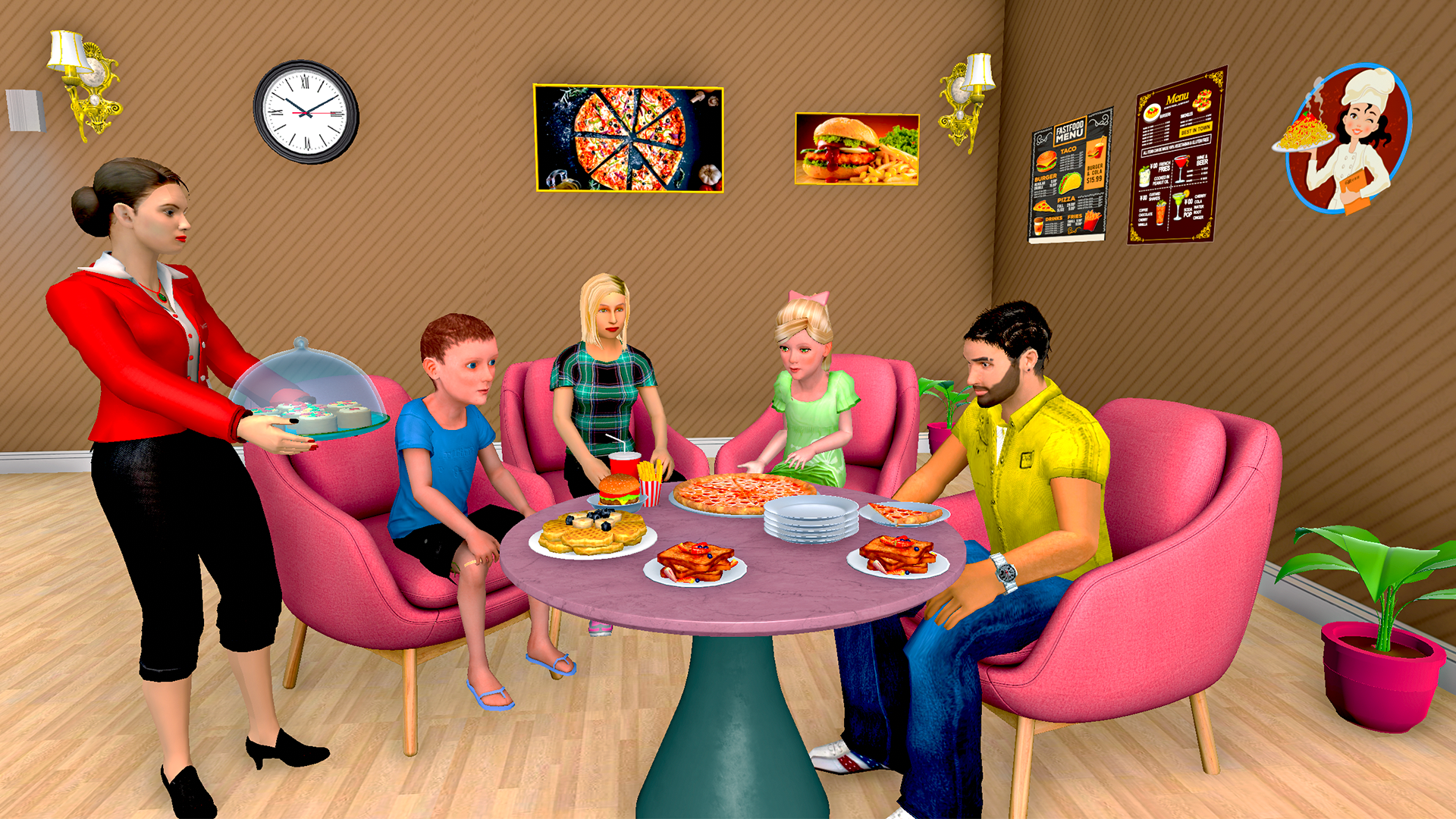 اسکرین شات 1 بازی Hotel Manager Waitress Games