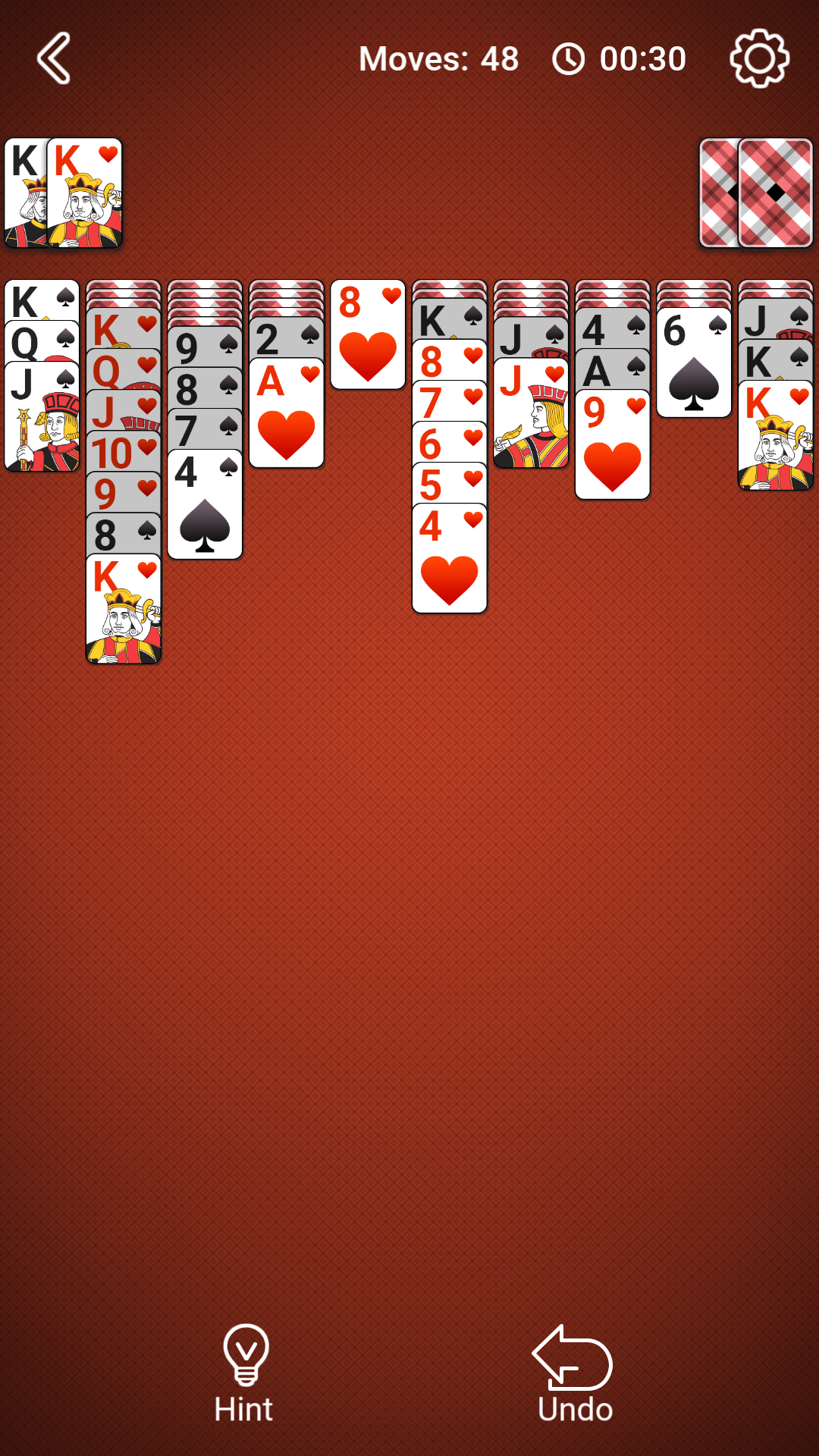 اسکرین شات 4 بازی Spider Solitaire