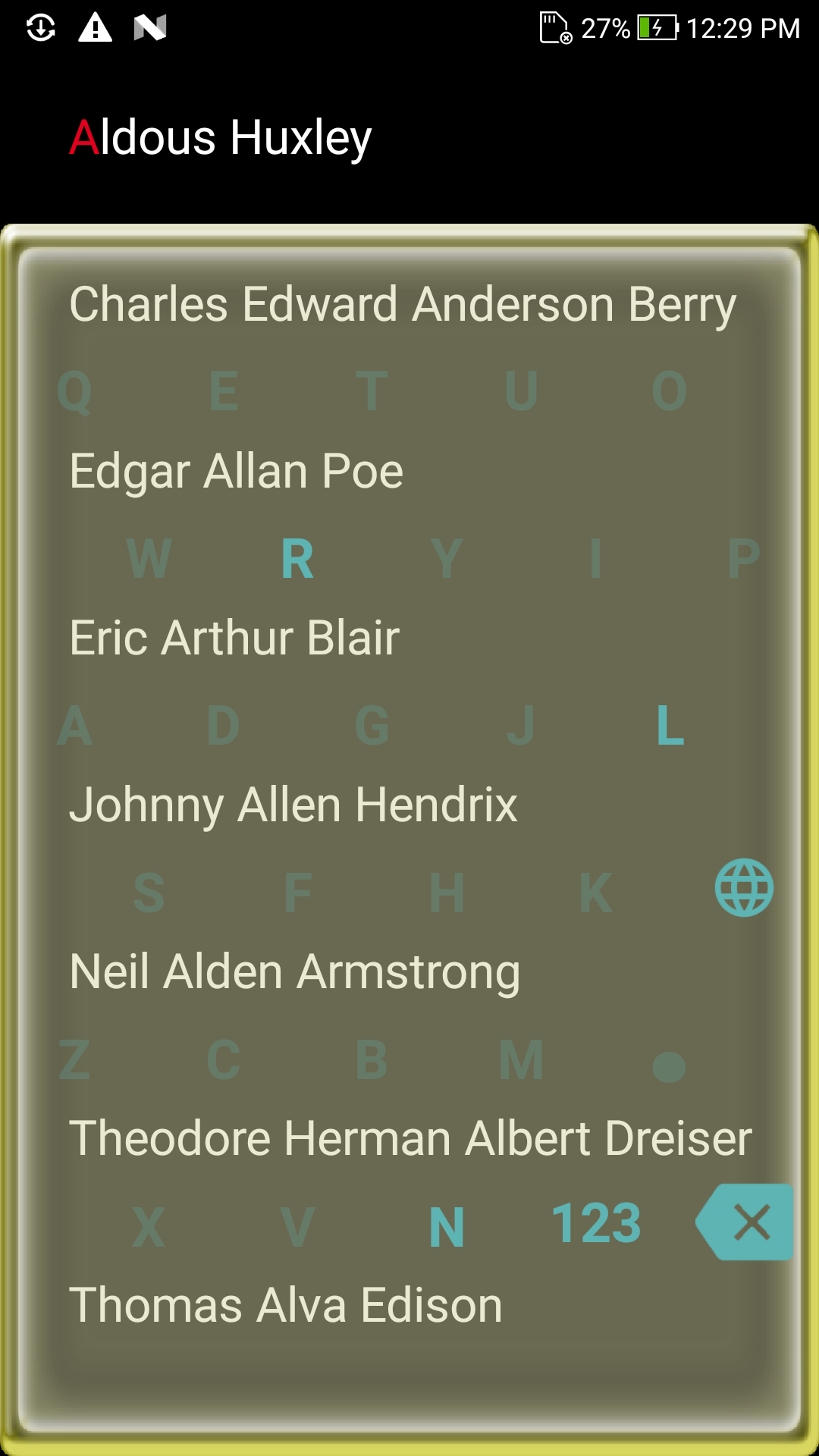 اسکرین شات 2 برنامه Big keyboard: contacts search