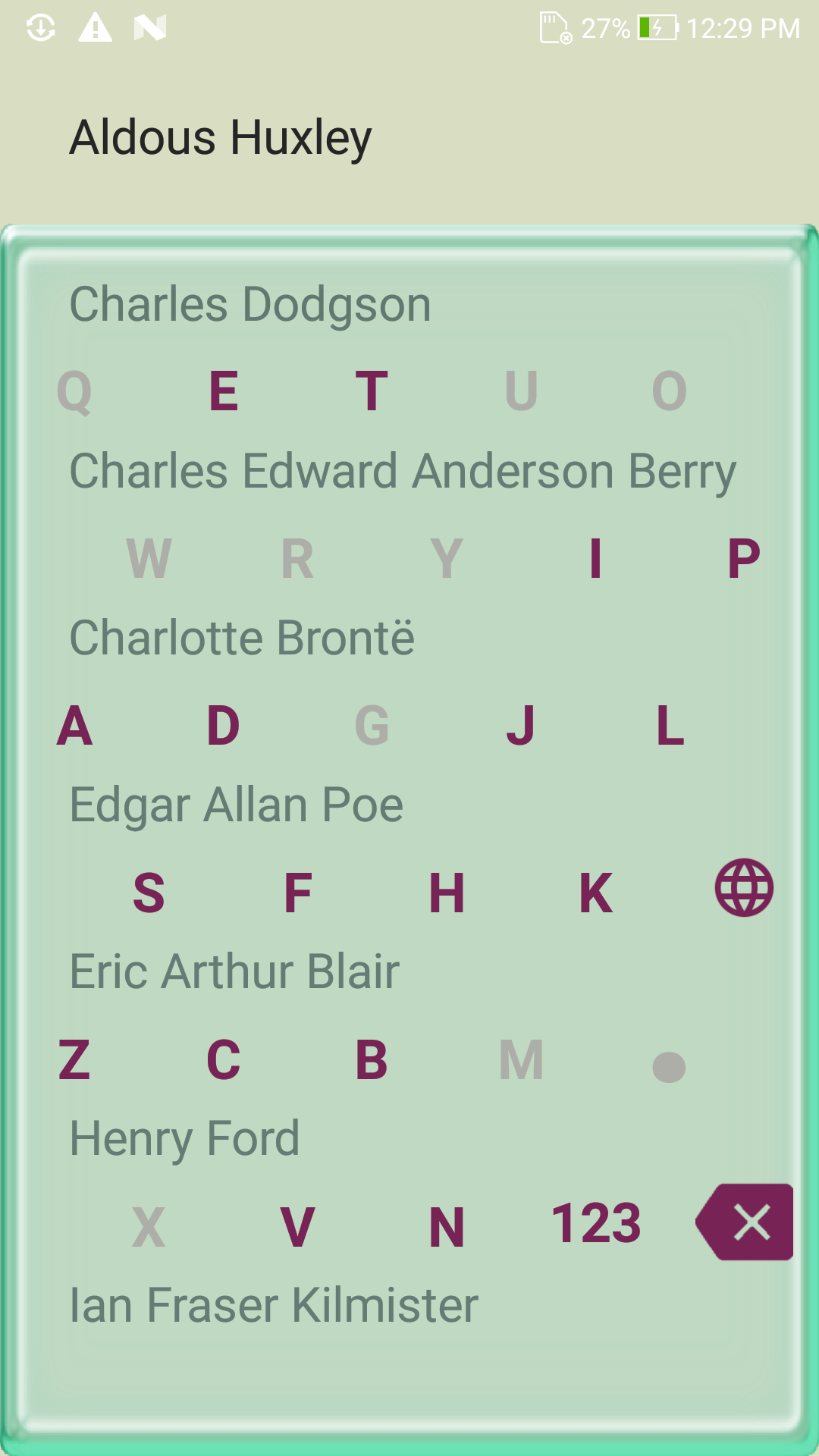اسکرین شات 3 برنامه Big keyboard: contacts search