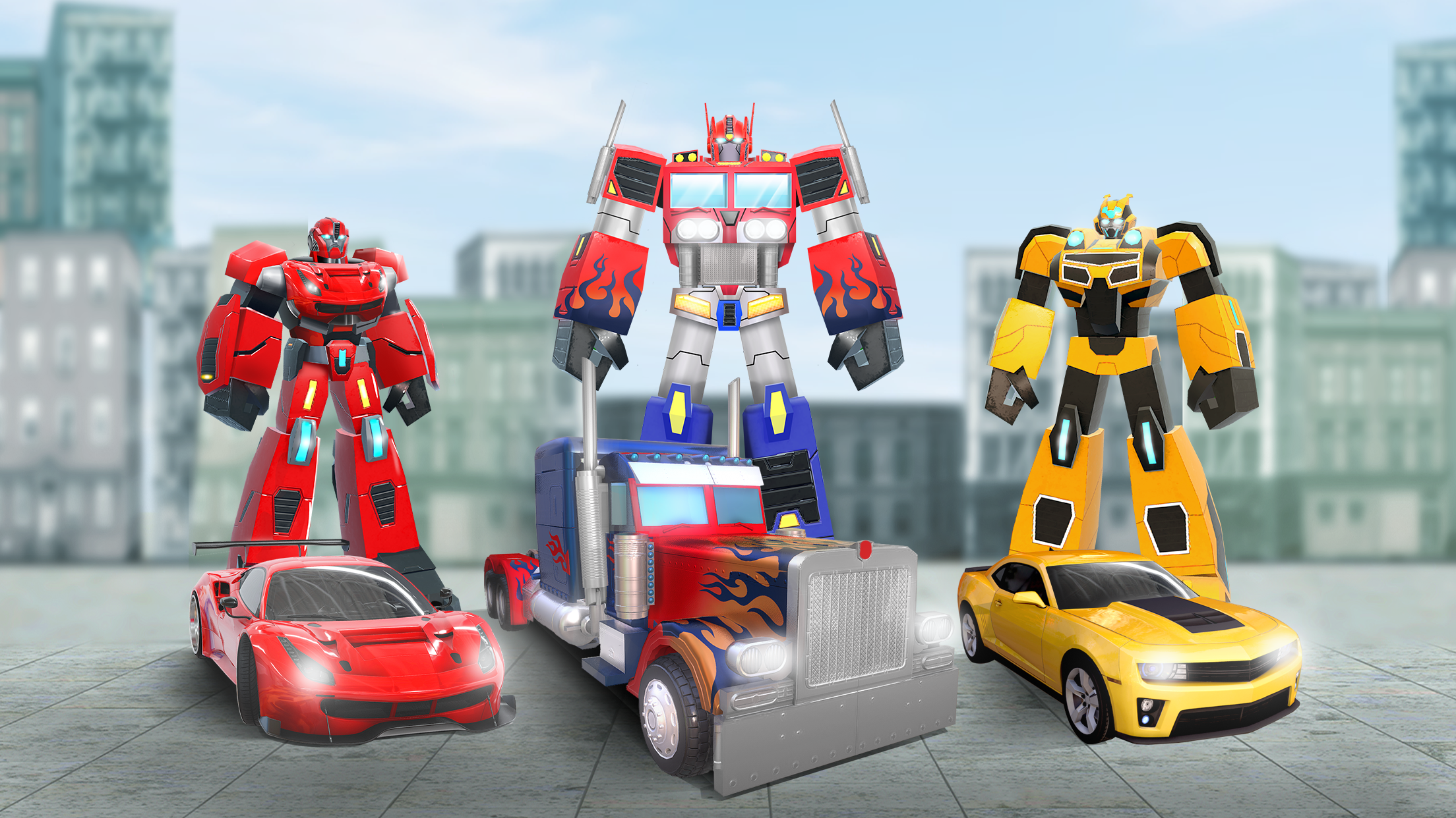 اسکرین شات 2 بازی Hero Robot 3D: Robot Transform