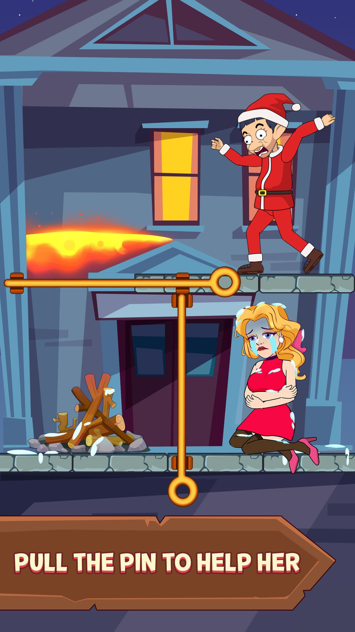 اسکرین شات 1 بازی Pull Pin Puzzle: Rescue Girl