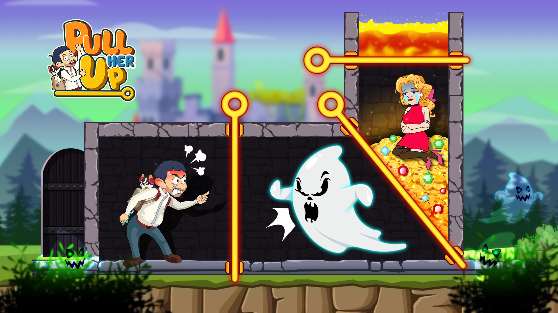 اسکرین شات 6 بازی Pull Pin Puzzle: Rescue Girl