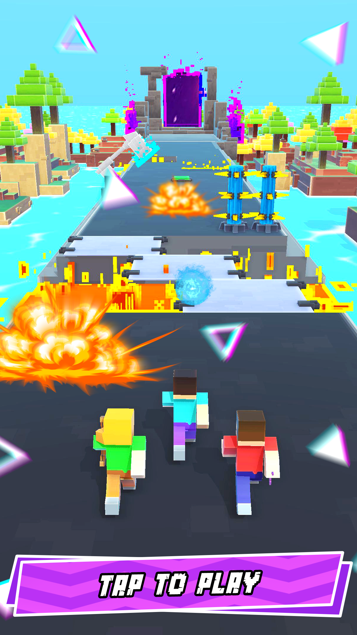 اسکرین شات 2 بازی Hero Craft 3D: Run & Battle