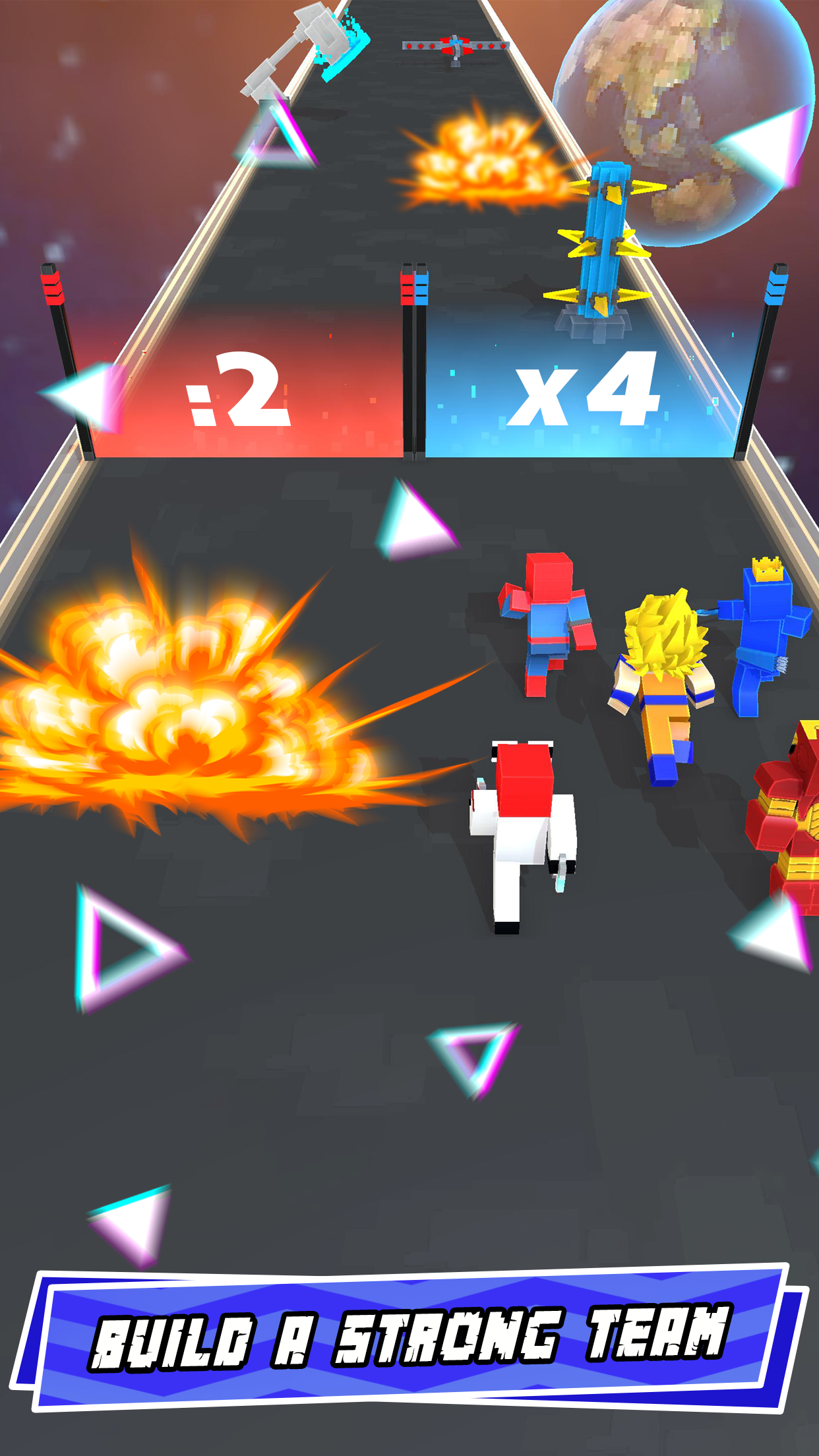 اسکرین شات 3 بازی Hero Craft 3D: Run & Battle
