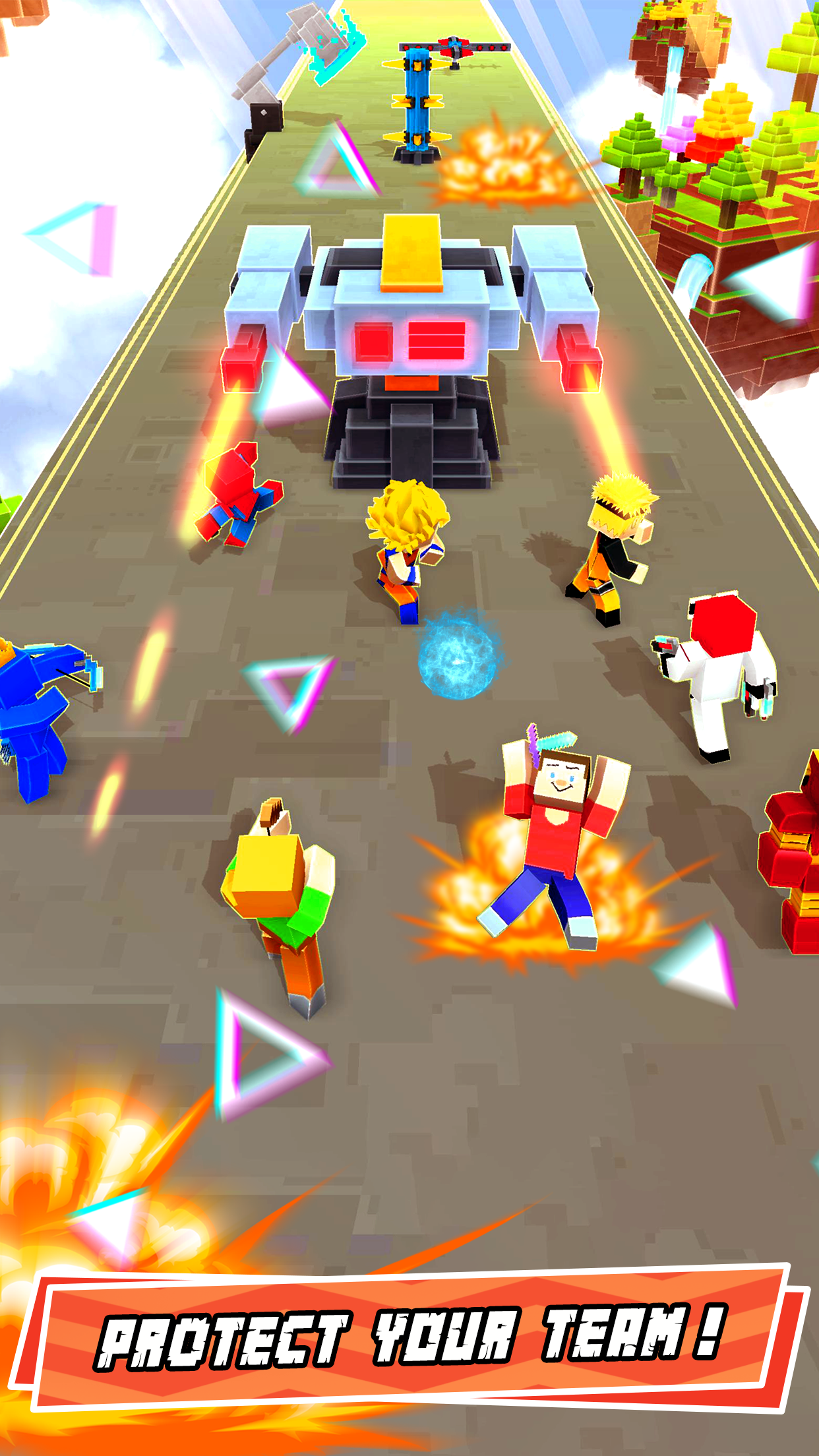 اسکرین شات 4 بازی Hero Craft 3D: Run & Battle
