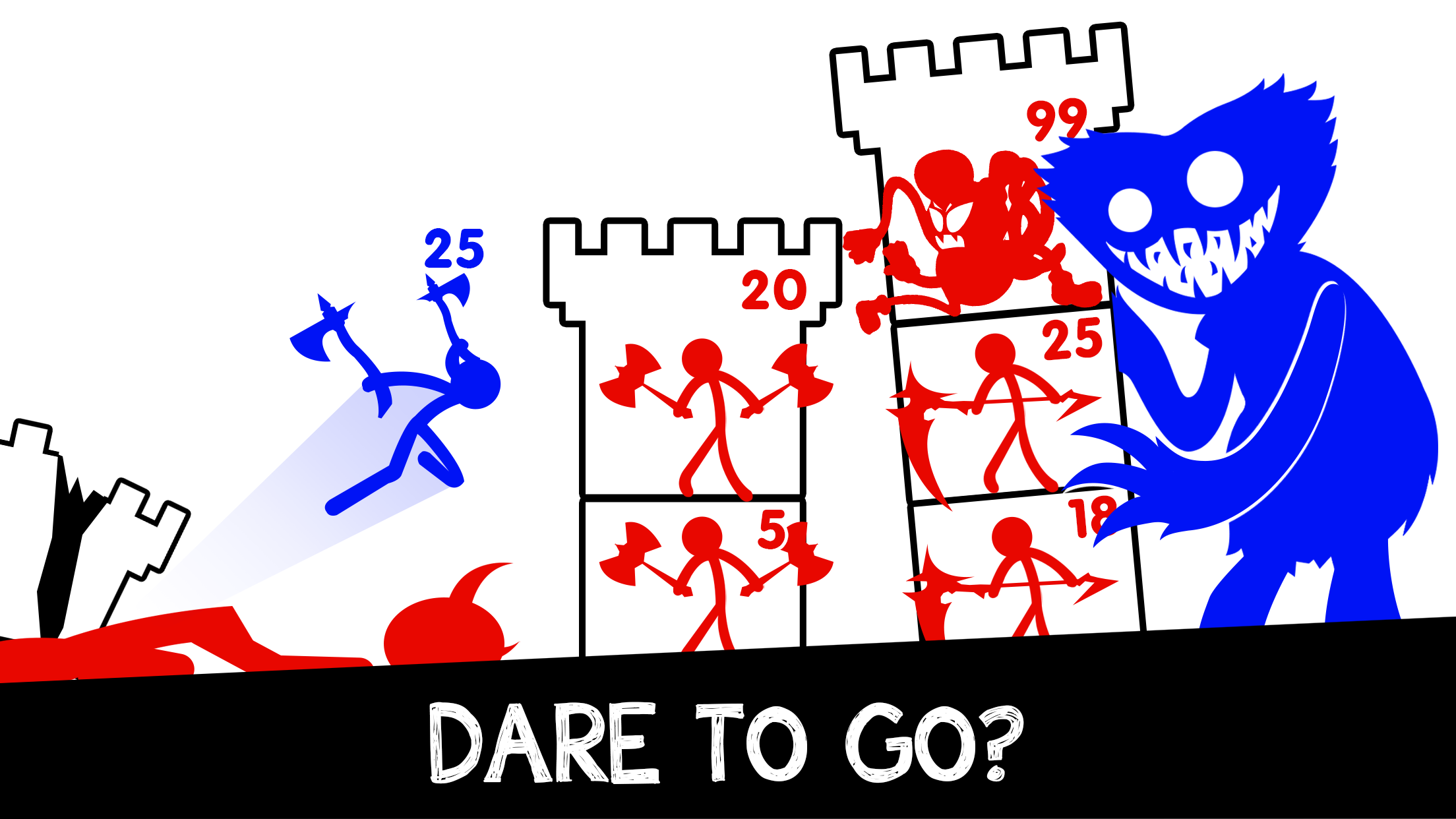 اسکرین شات 4 بازی Wuggy Tower War: Hero Playtime