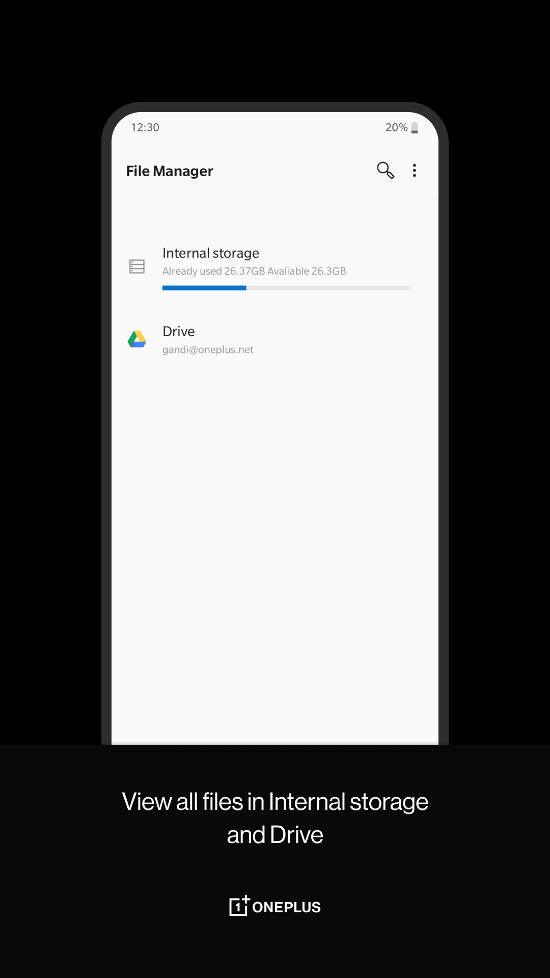 اسکرین شات 2 برنامه OnePlus File Manager
