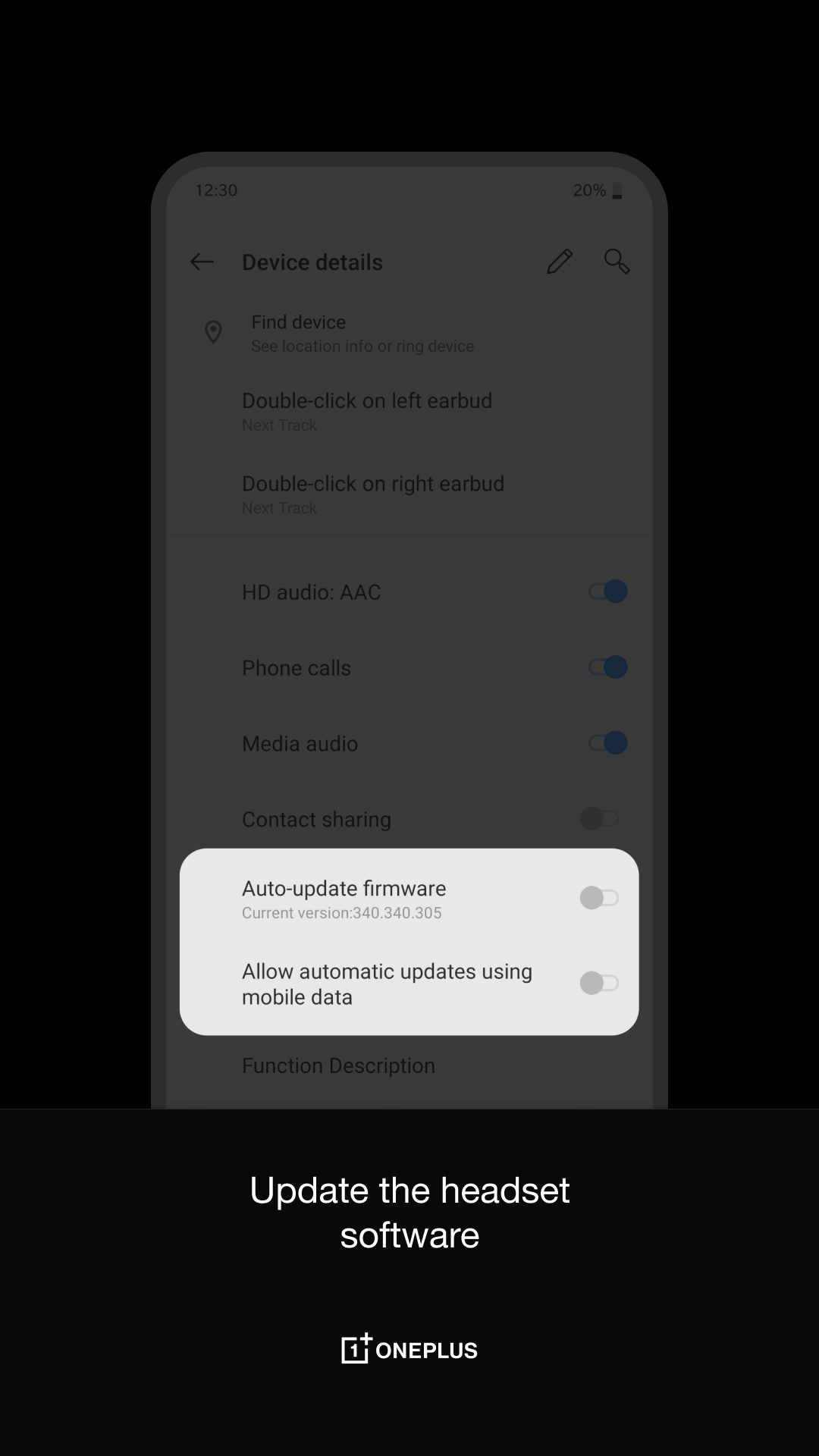 اسکرین شات 3 برنامه OnePlus Buds