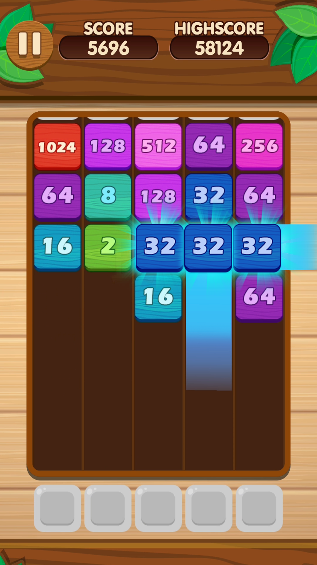 اسکرین شات 5 بازی 2048 Shoot & Merge Block Puzzle
