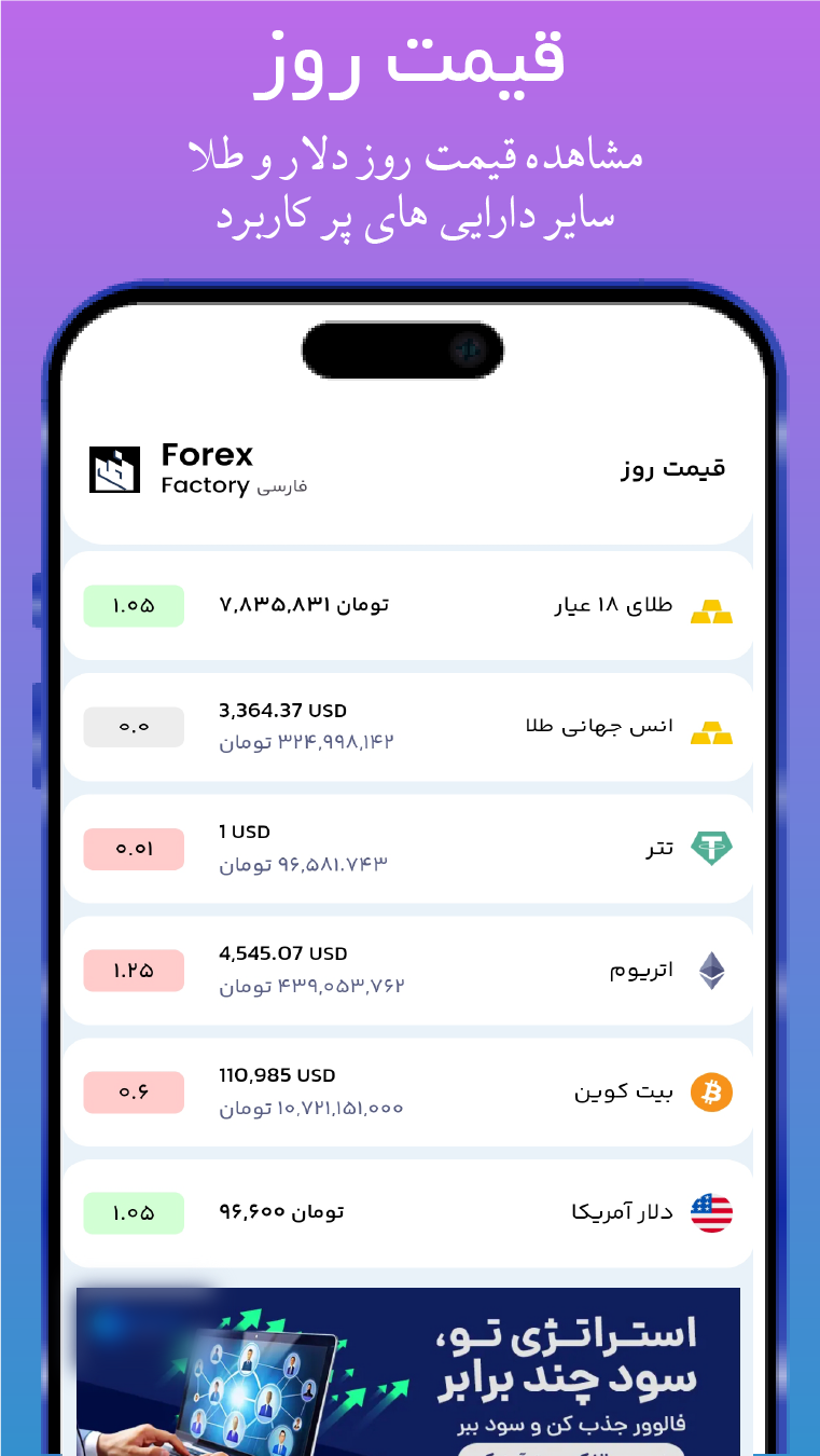 اسکرین شات 4 برنامه ‏فارکس فکتوری فارسی