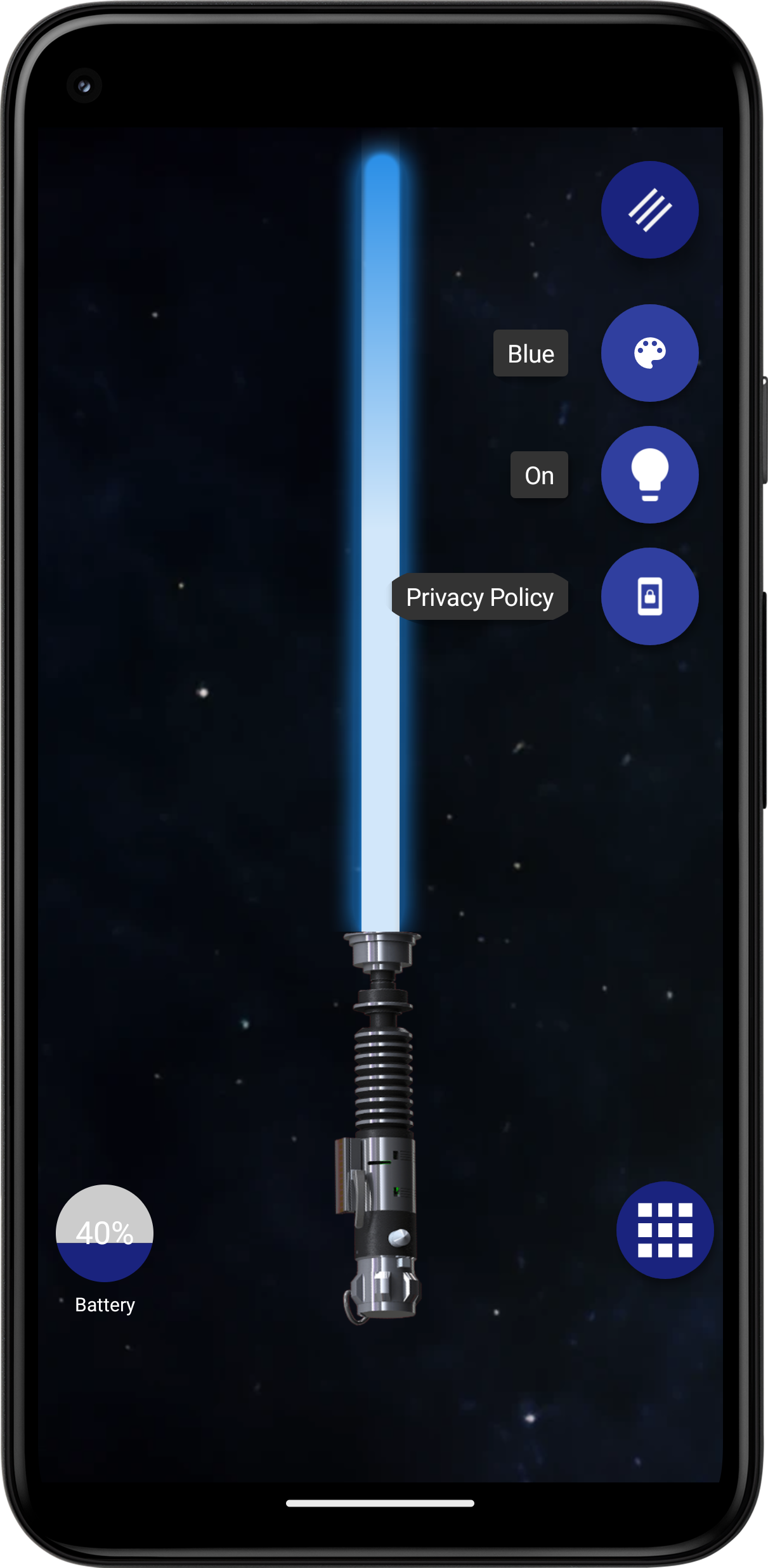اسکرین شات 3 برنامه Light Saber Simulator