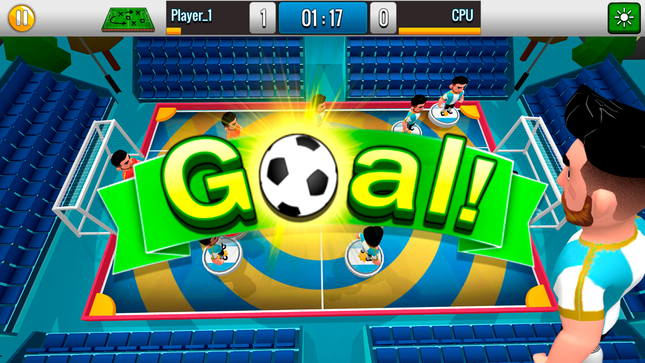 اسکرین شات 4 بازی Finger Kick Soccer 2024
