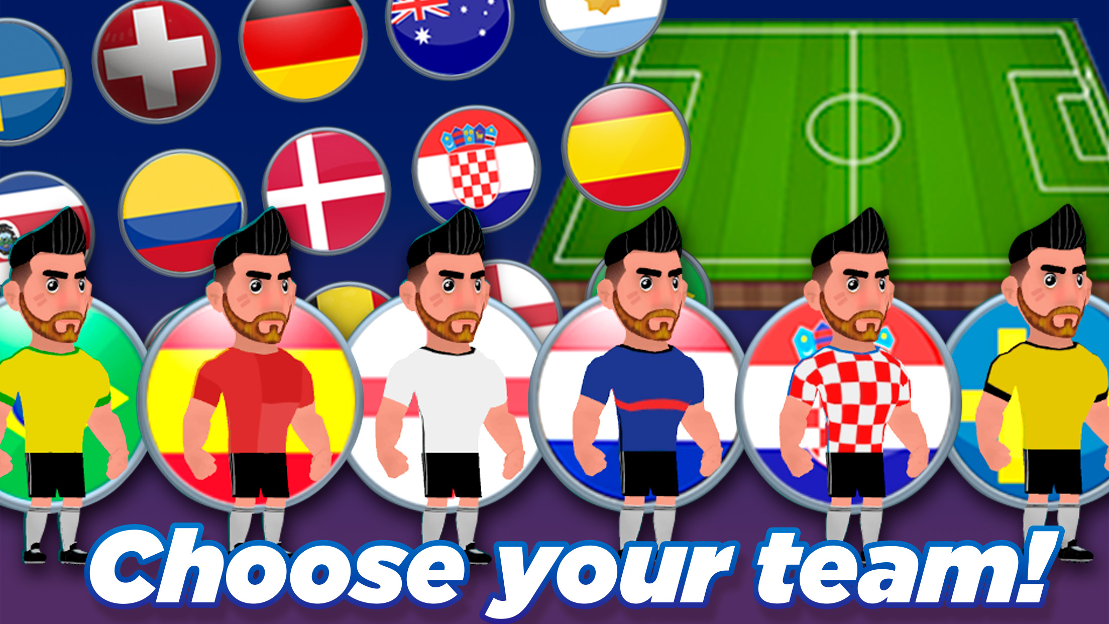 اسکرین شات 8 بازی Finger Kick Soccer 2024