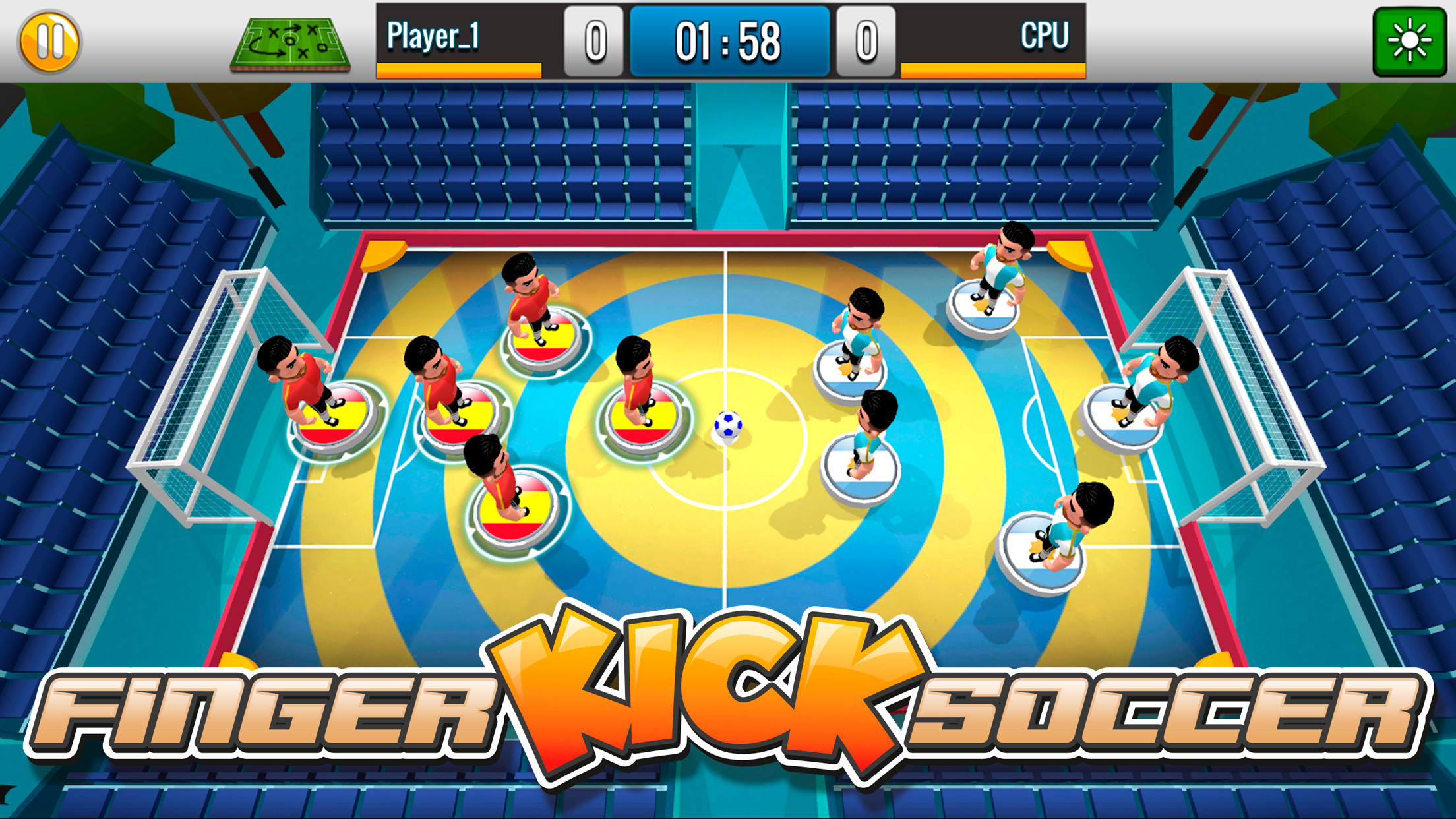 اسکرین شات 7 بازی Finger Kick Soccer 2024