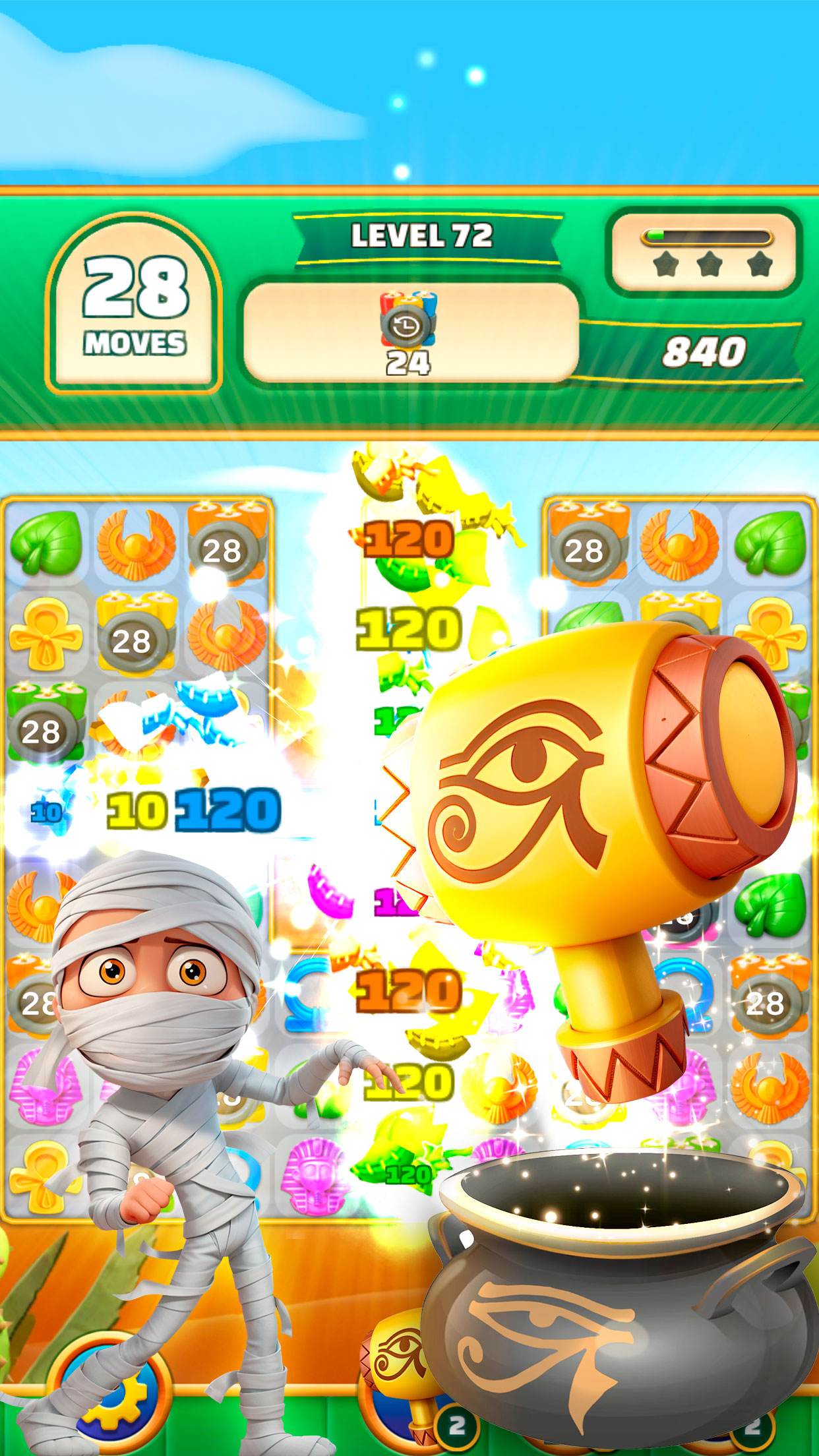 اسکرین شات 4 بازی Gods & Gems: Match 3 Puzzle