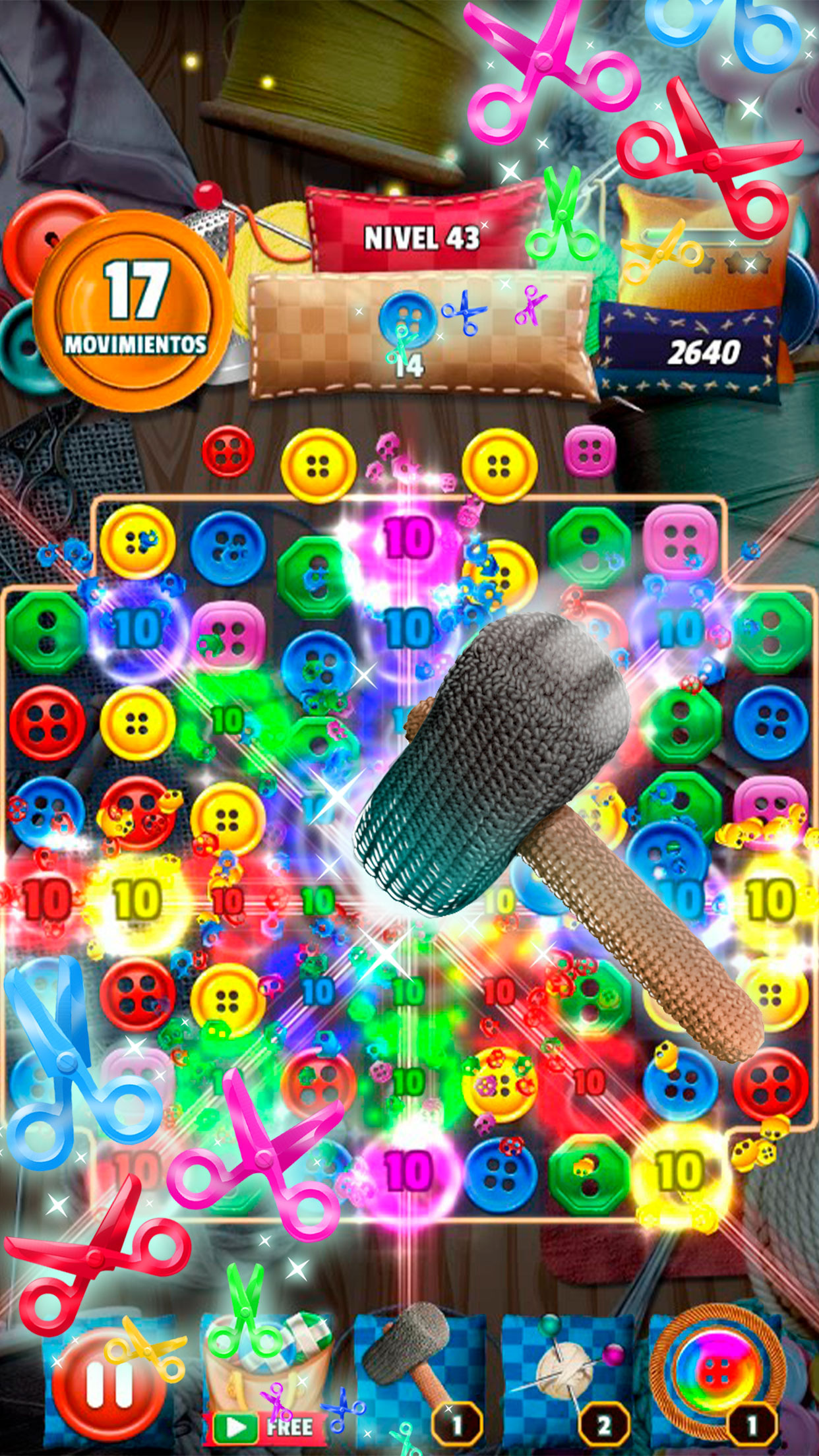 اسکرین شات 4 بازی Button Eyed Rag Doll Match 3