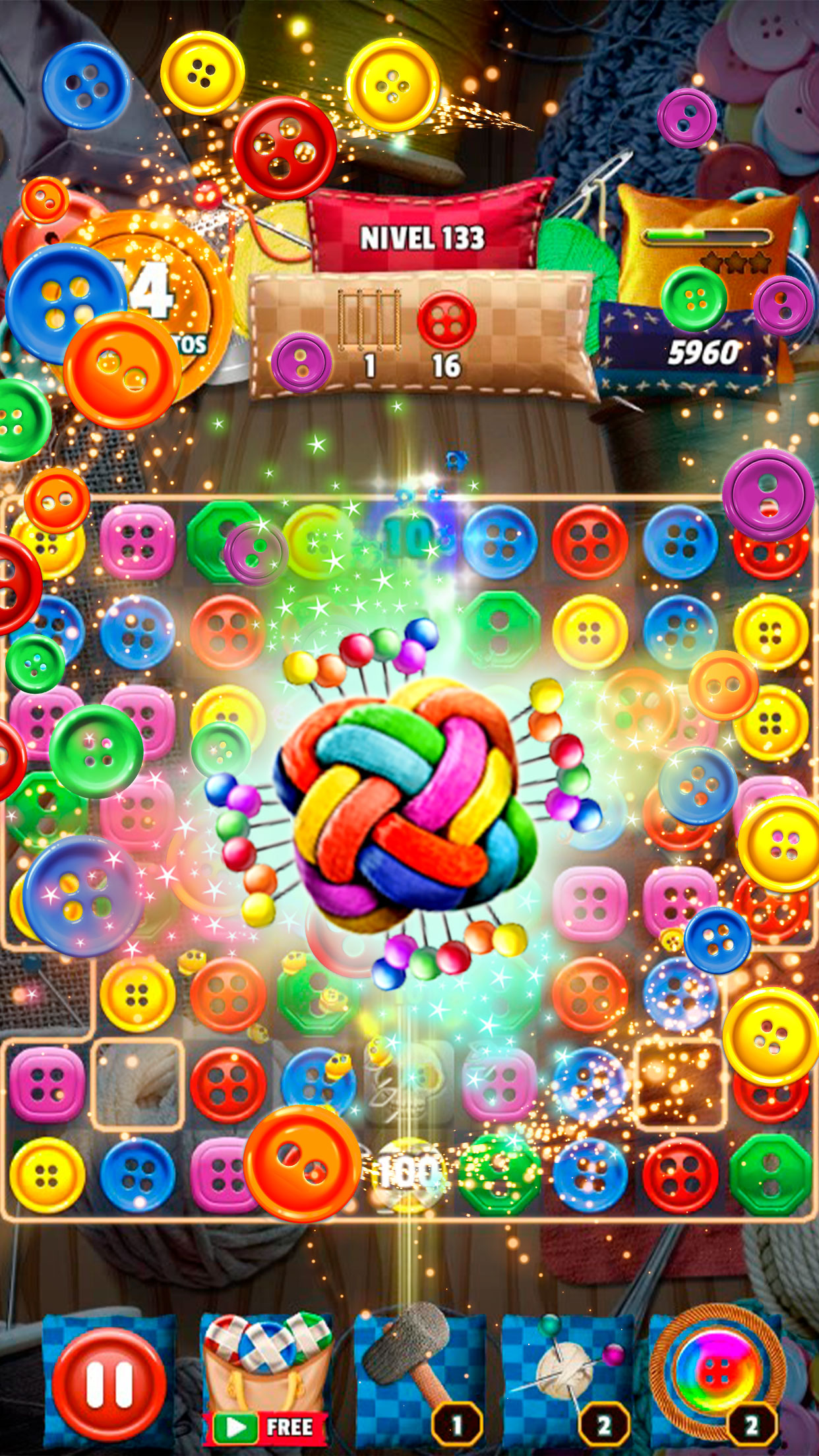 اسکرین شات 1 بازی Button Eyed Rag Doll Match 3