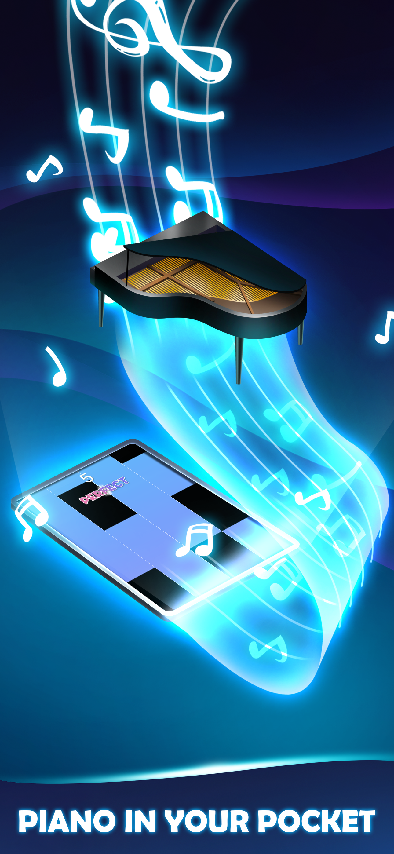 اسکرین شات 2 بازی Music Tiles 2 - Fun Piano Game